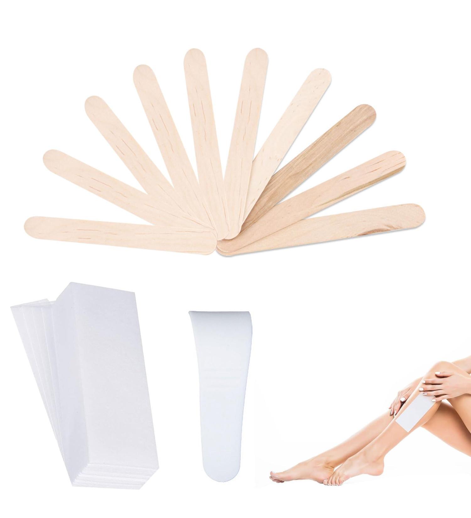 Premium Wooden Spatula for Hair Removal | Waxing Sticks & Applicators for Smooth Skin - Buy Online on GoSupps.com