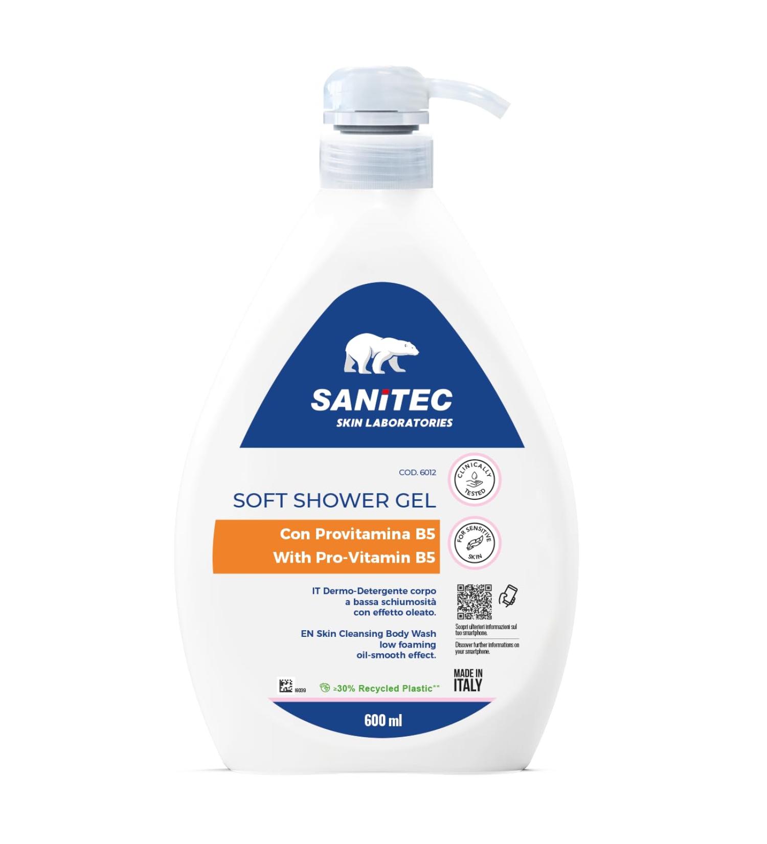 SANITEC igiene sicura Sanitec-Soft Shower Body Wash with Pro-Vitamin B5-600ml