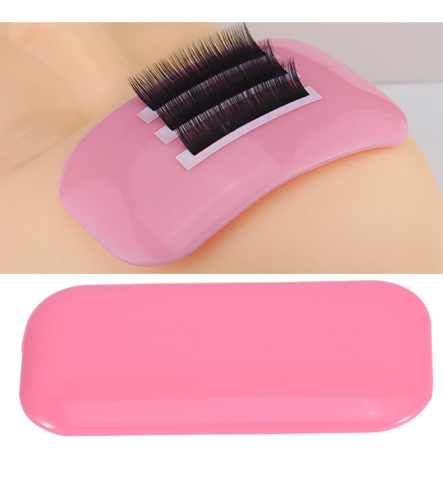 Silicone Eyelashes Holder Pad for Eyelash Extensions | Reusable False Eyelashes Keeper Palette in Pink - Buy Now! - Buy Online on GoSupps.com