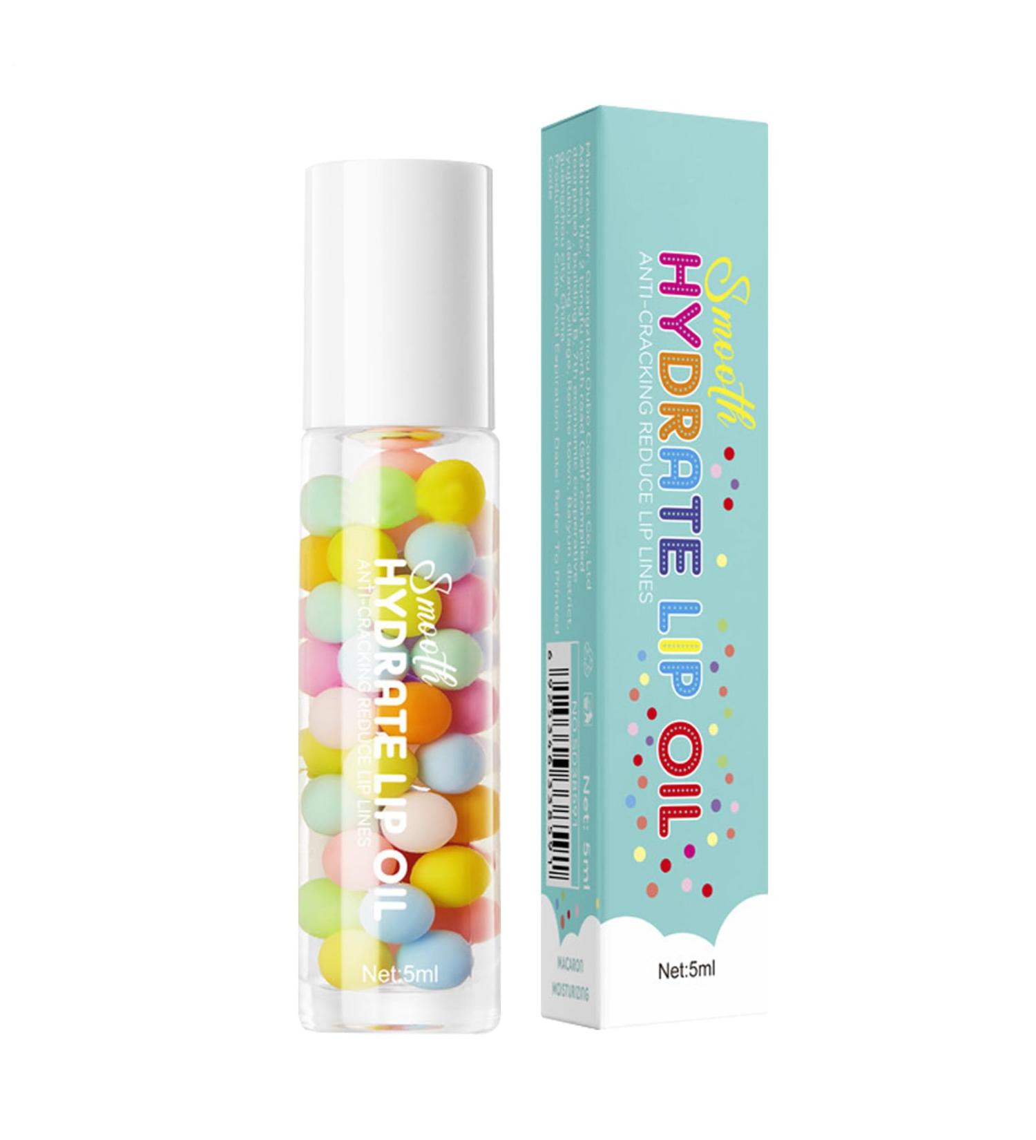 Moisturizing lip oil long-lasting nourishing roll-on lip oil | long-lasting natural 5ml for dry chapped lips - Buy Online on GoSupps.com