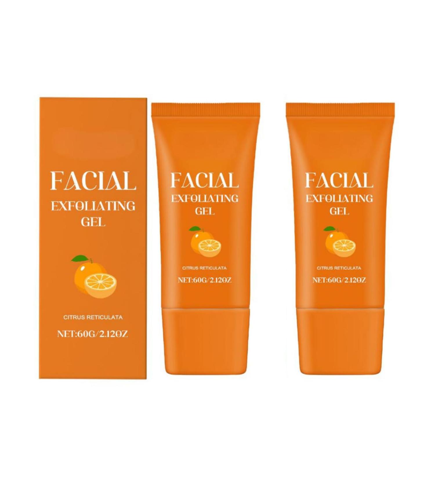 Gentle Facial Exfoliating Gel with Vitamin C & Salicylic Acid - Hydrating Skin Care for Smooth Revitalized Complexion - 2.12oz (2) - Buy Online on GoSupps.com