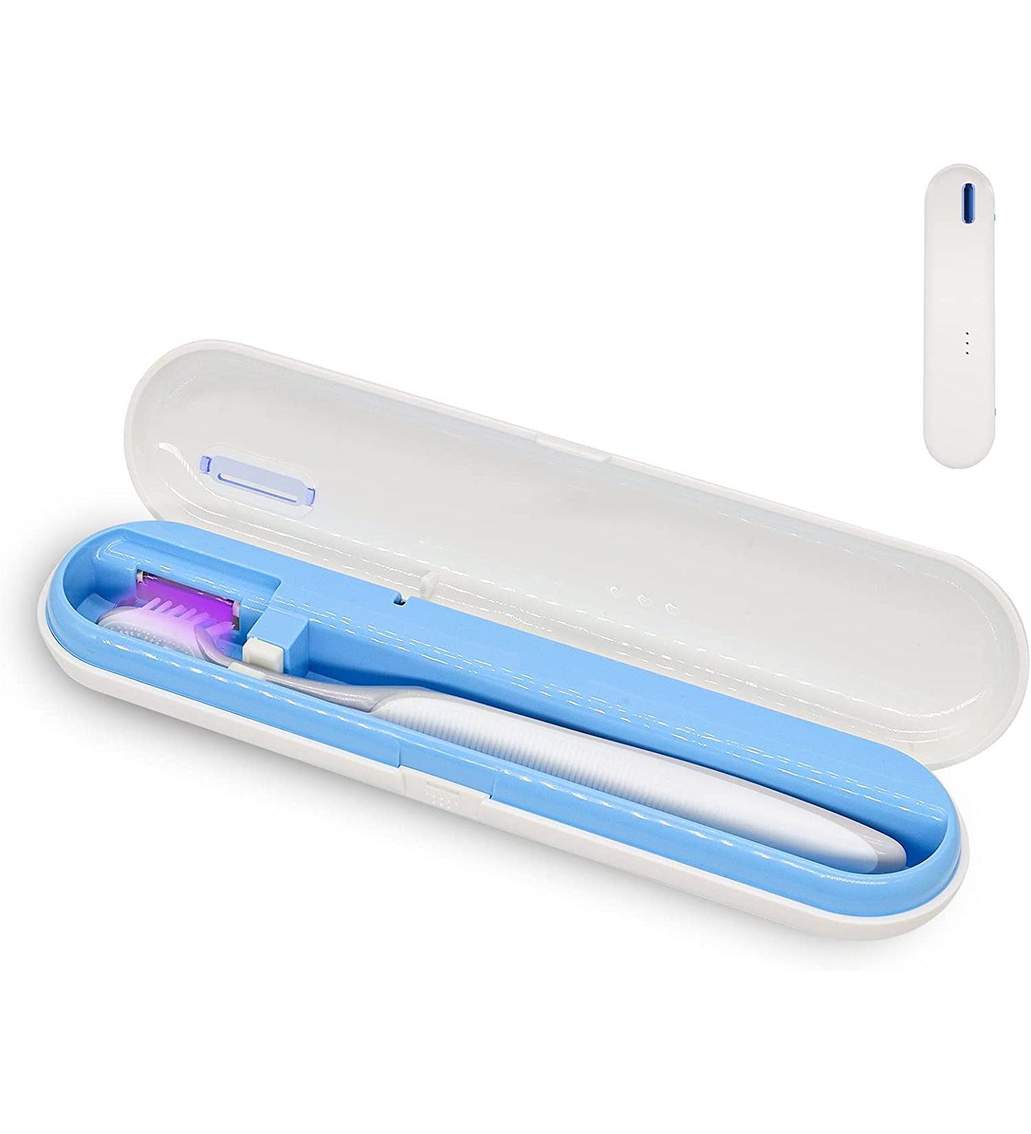 Sanpintech Portable Toothbrush Covers & Travel Bag with UV Disinfectant Ideal for Home & Travel (White) - Buy Online on GoSupps.com