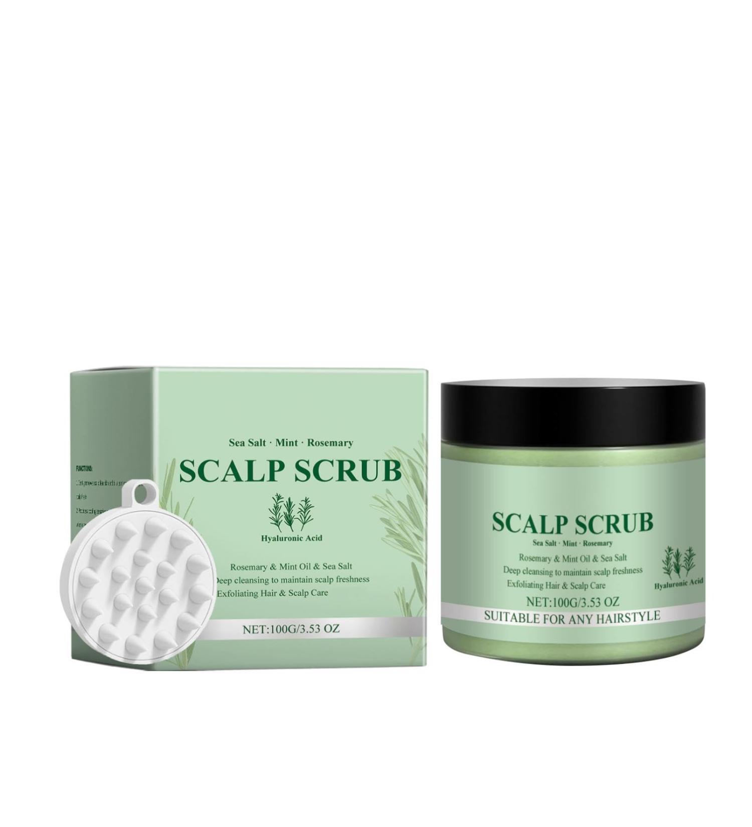 Rosemary Scalp Scrub Scalp Scrub Rosemary Scalp Exfoliator Scalp Exfoliator Hair Treatment Nourishing Hair Care With Scalp Massager - Buy Online on GoSupps.com