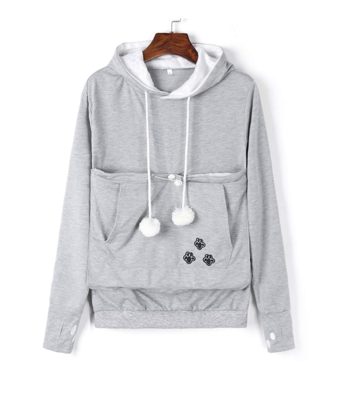 Shop Acited Women's Hooded Sweater with Cat & Dog Design - Plus Sizes Available (3XL) | Cozy Autumn & Winter Apparel - Buy Online on GoSupps.com