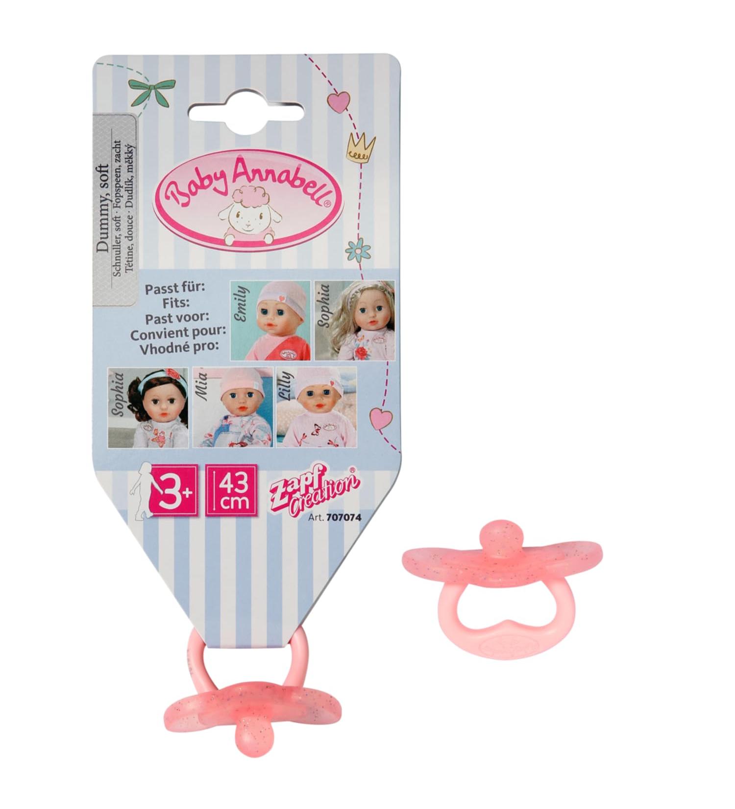Baby Annabell 43cm Doll Toy with 2 Assorted Universal Dummies - 515707074 - Buy Online on GoSupps.com