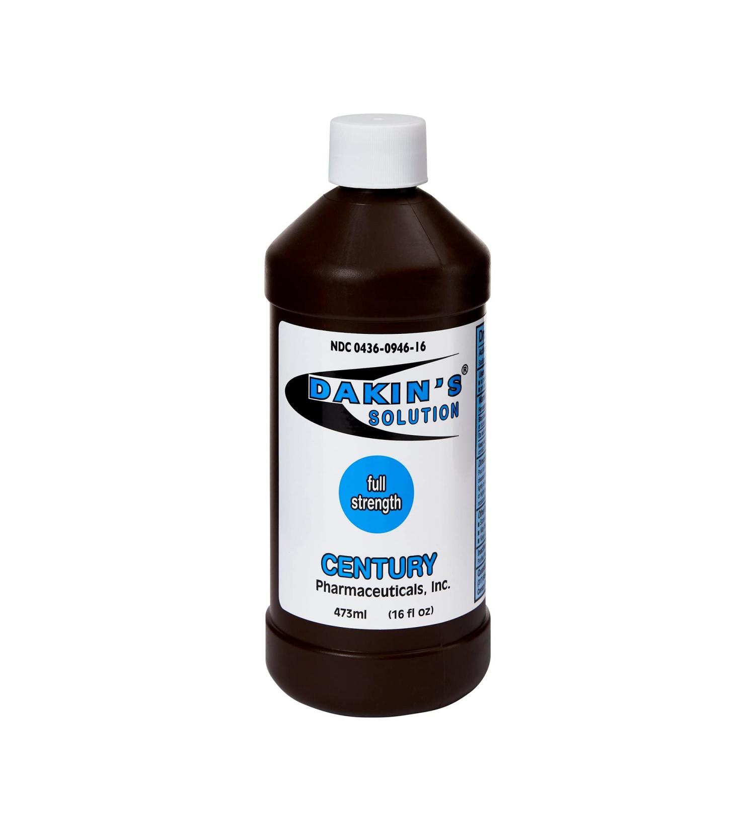 Dakin's Solution Full Strength Wound Cleanser 16 oz. - Twist Cap Bottle - Buy Online on GoSupps.com