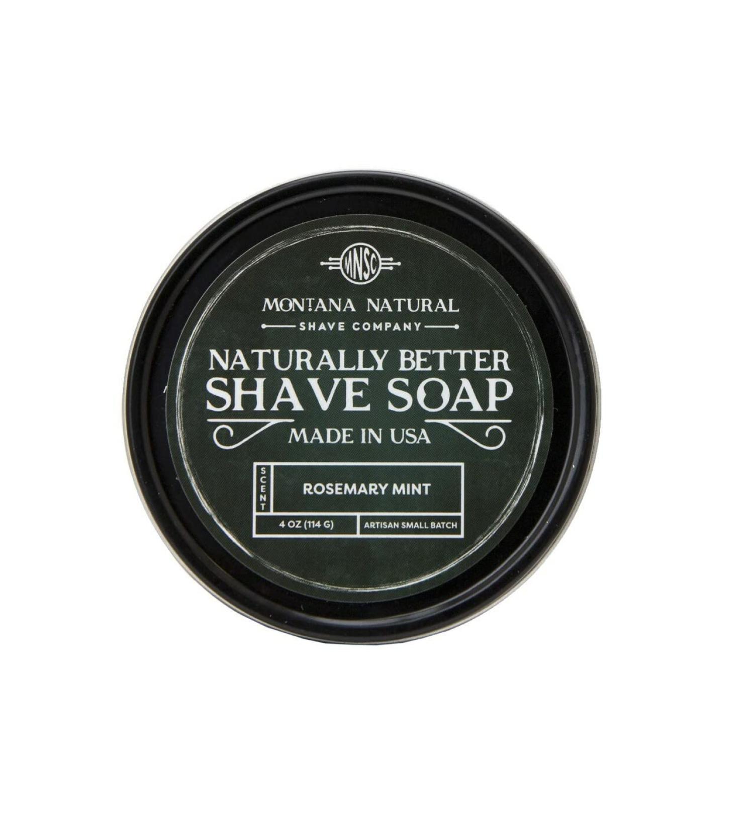 Buy MNSC Rosemary Mint Artisan Shave Soap - Hypoallergenic Smooth Shave All-Natural & Handcrafted in USA | Perfect for Nicks & Razor Burn - Buy Online on GoSupps.com