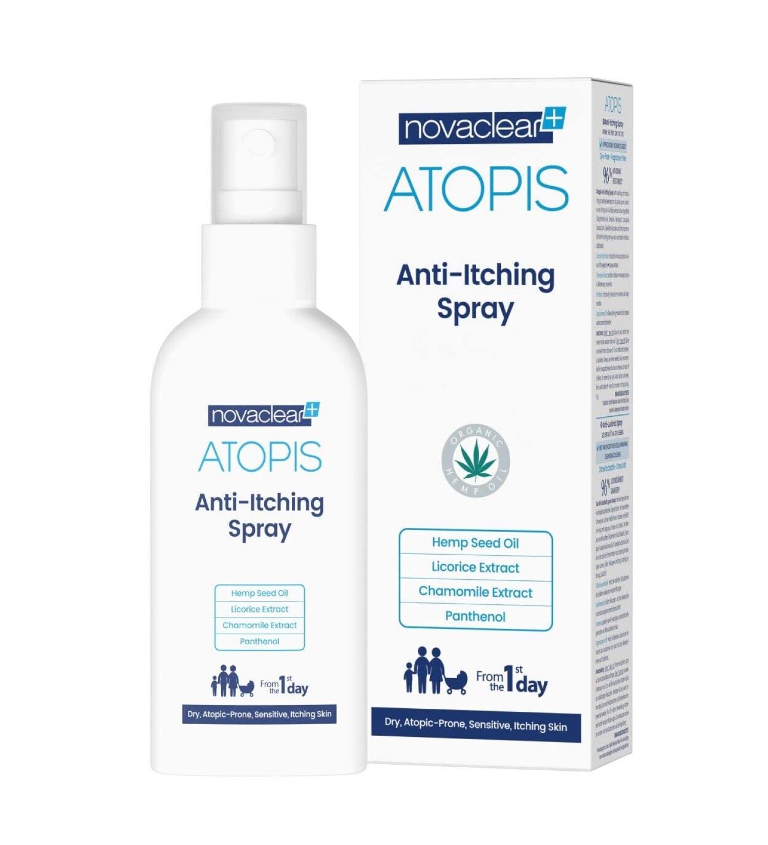Organic Hemp Oil Anti-Itching Mist - Skin Relief from sunburn allergy psoriasis insect bites - Buy Online on GoSupps.com