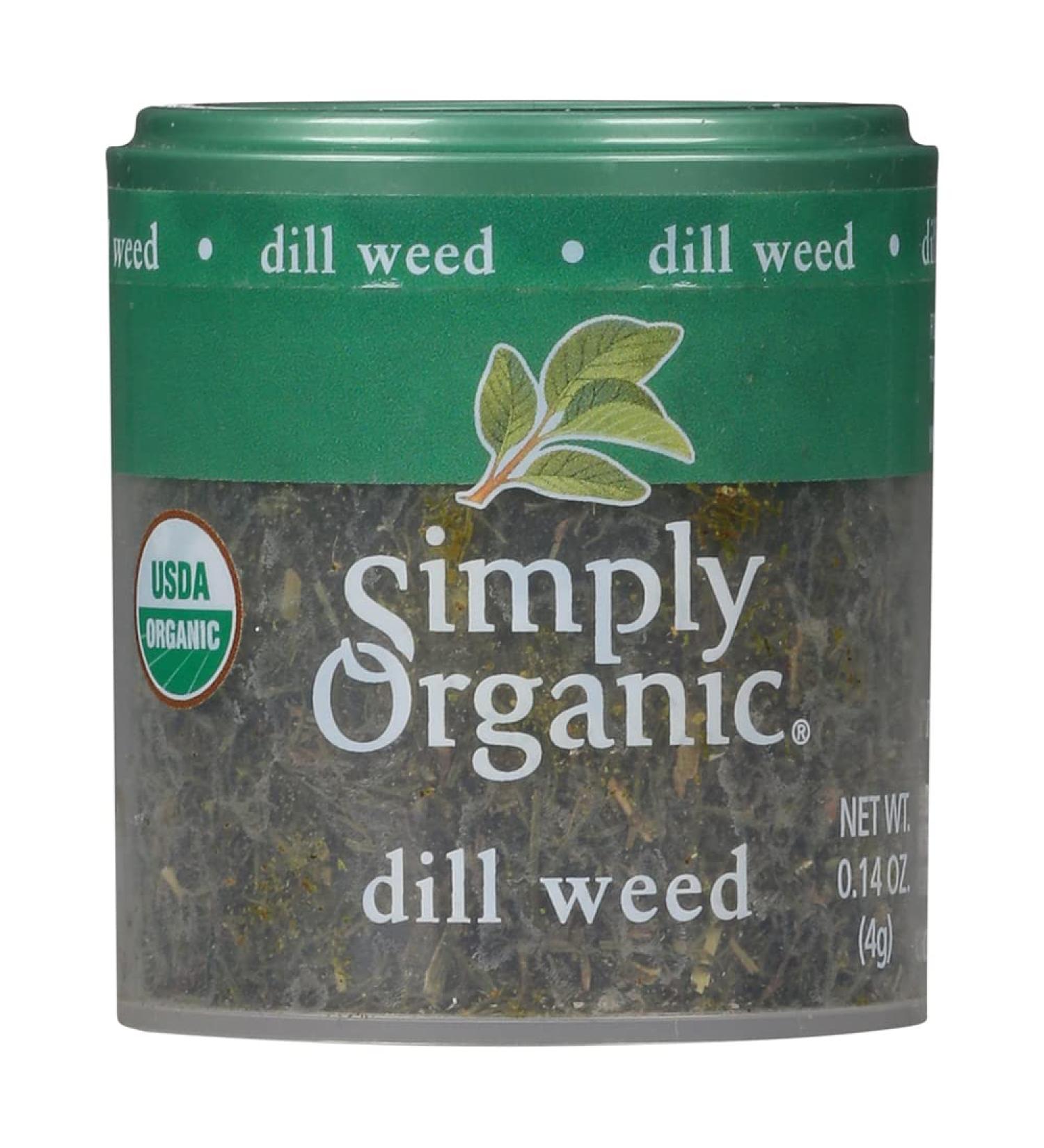 Certified Organic Dill Weed - 0.14 oz | Simply Organic Cut & Sifted Anethum graveolens L - Buy Online on GoSupps.com