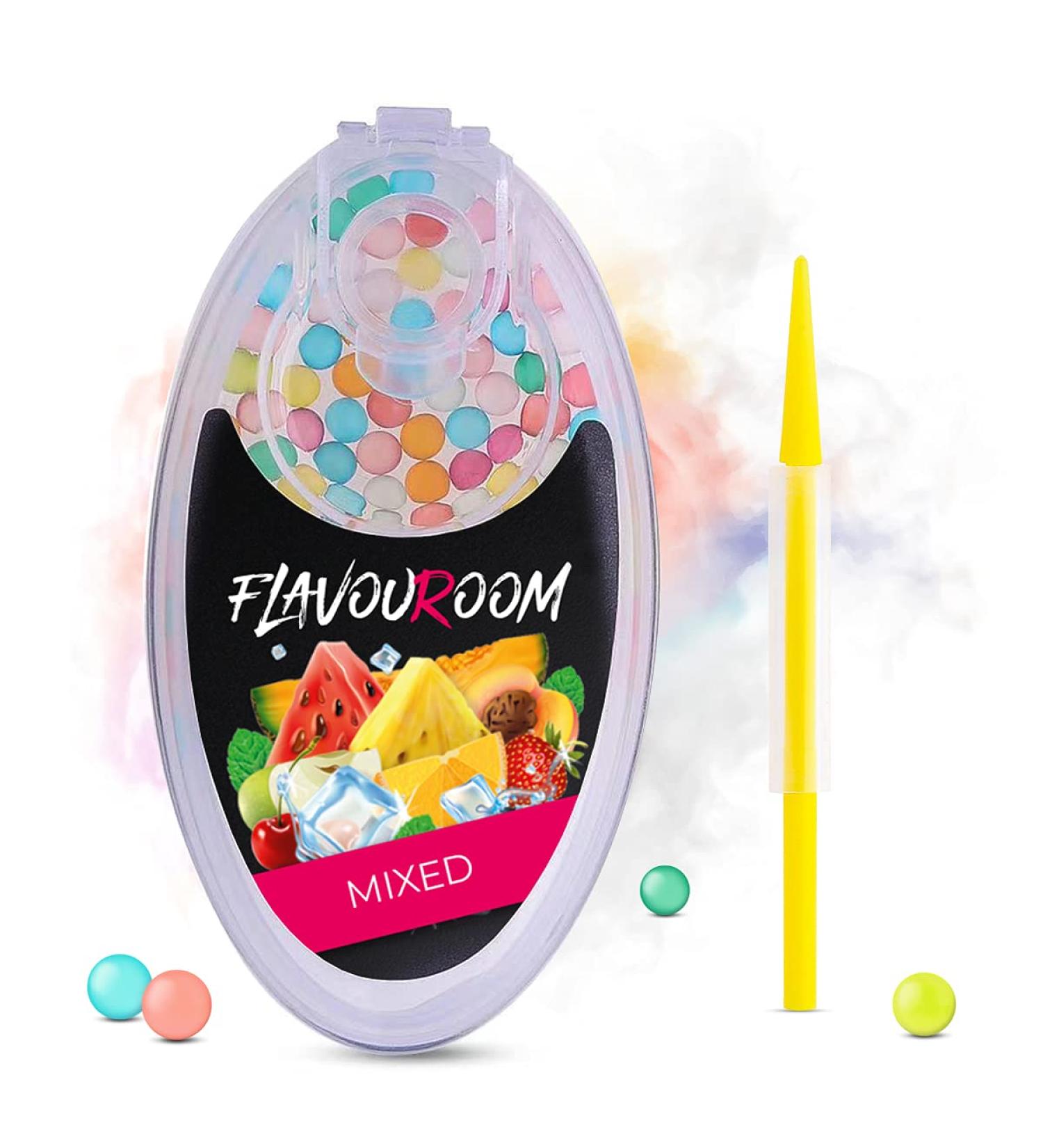 Flavouroom Aroma Click | 100 Premium Scented Balls Set | Intense Flavour & Practical Storage | Easy DIY Enjoyment - Buy Online on GoSupps.com