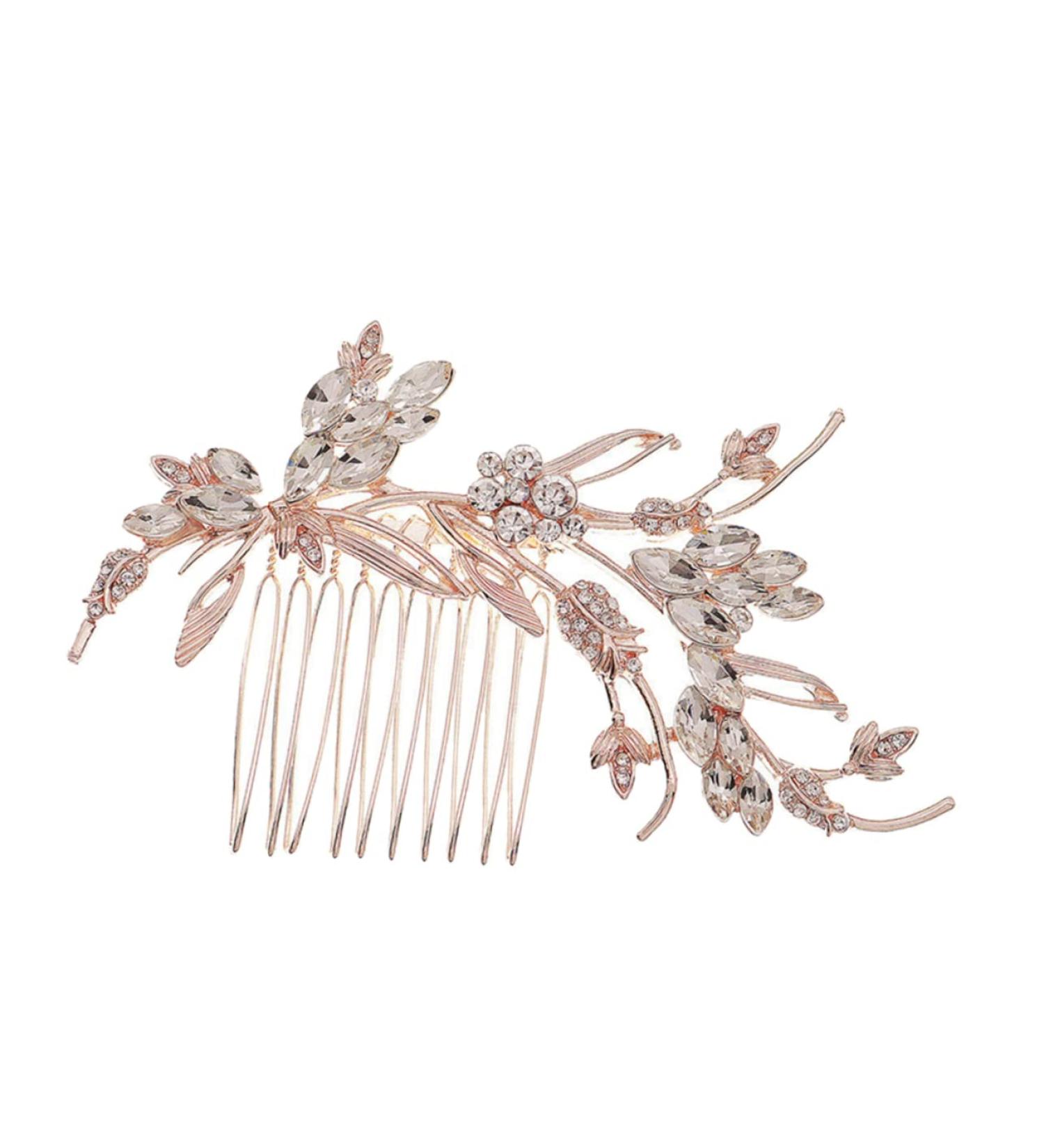 MAGICLULU Bridal Comb Wedding Hair Comb Bridal Rhinestone Hair Comb Crystal Hair Comb Bride Hair Comb Wedding Hair Accessory Bridal Hair Comb Bridesmaid Hair Comb - Buy Online on GoSupps.com