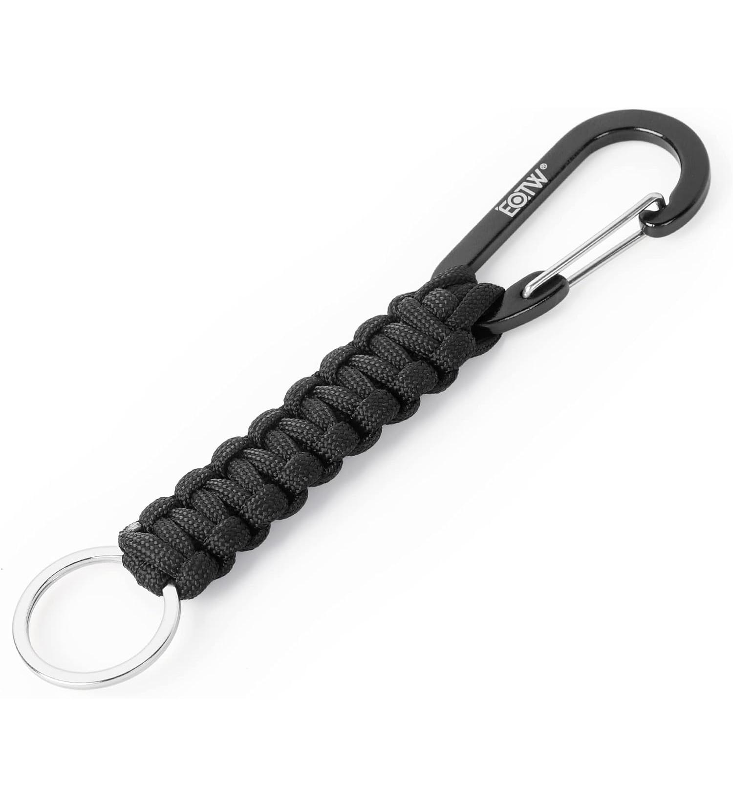 Eotw Paracord Karabiner | Personalized D Ring Key Ring for Motorcycle Auto Camping & Hiking - Unisex Black - Buy Online on GoSupps.com