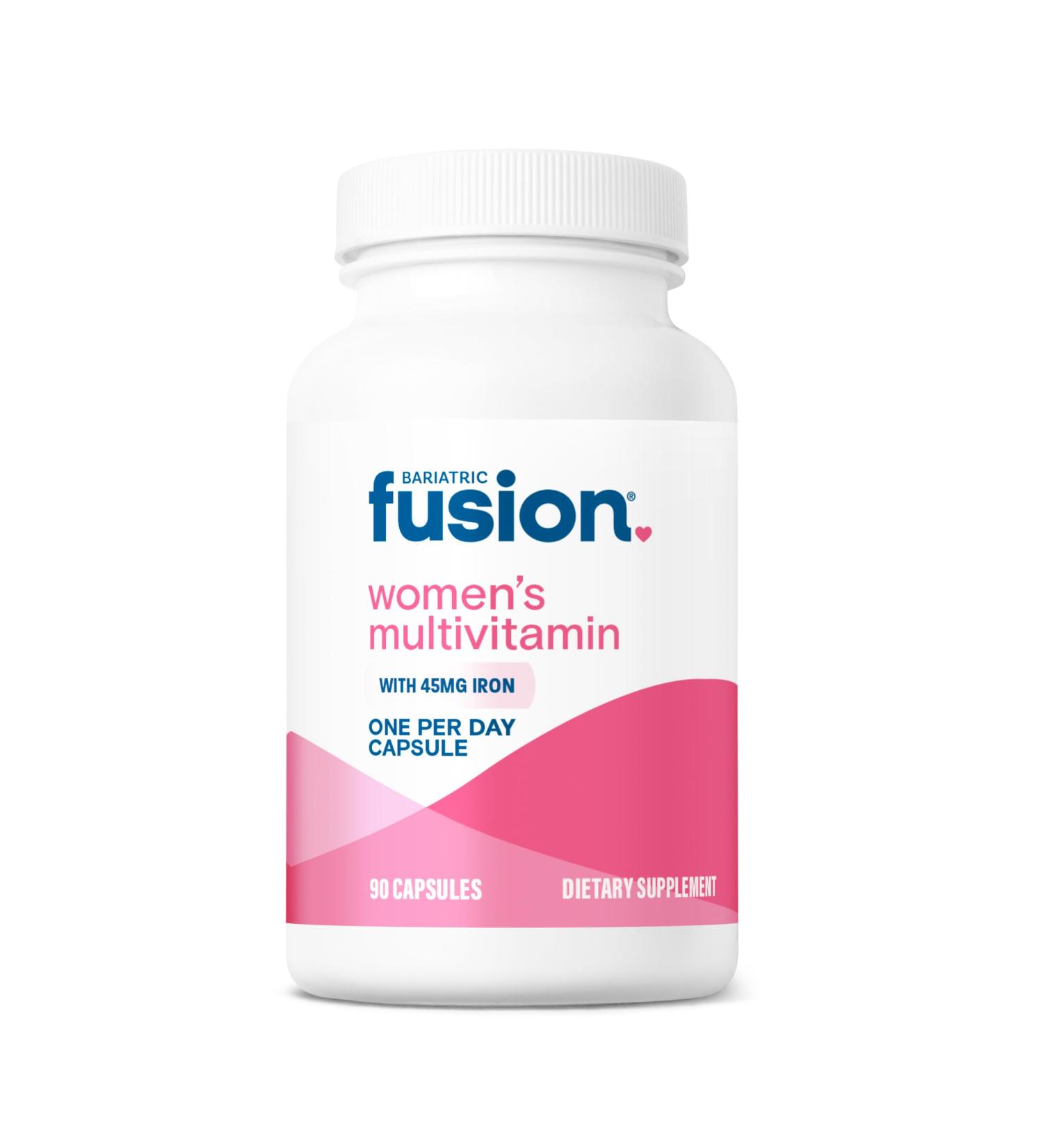 Bariatric Fusion One Per Day Bariatric Multivitamin with Iron for Women | with Hair and Nails Vitamin Blend | Gastric Bypass and Sleeve Gastrectomy | 90 Count | 3 Month Supply - Buy Online on GoSupps.com