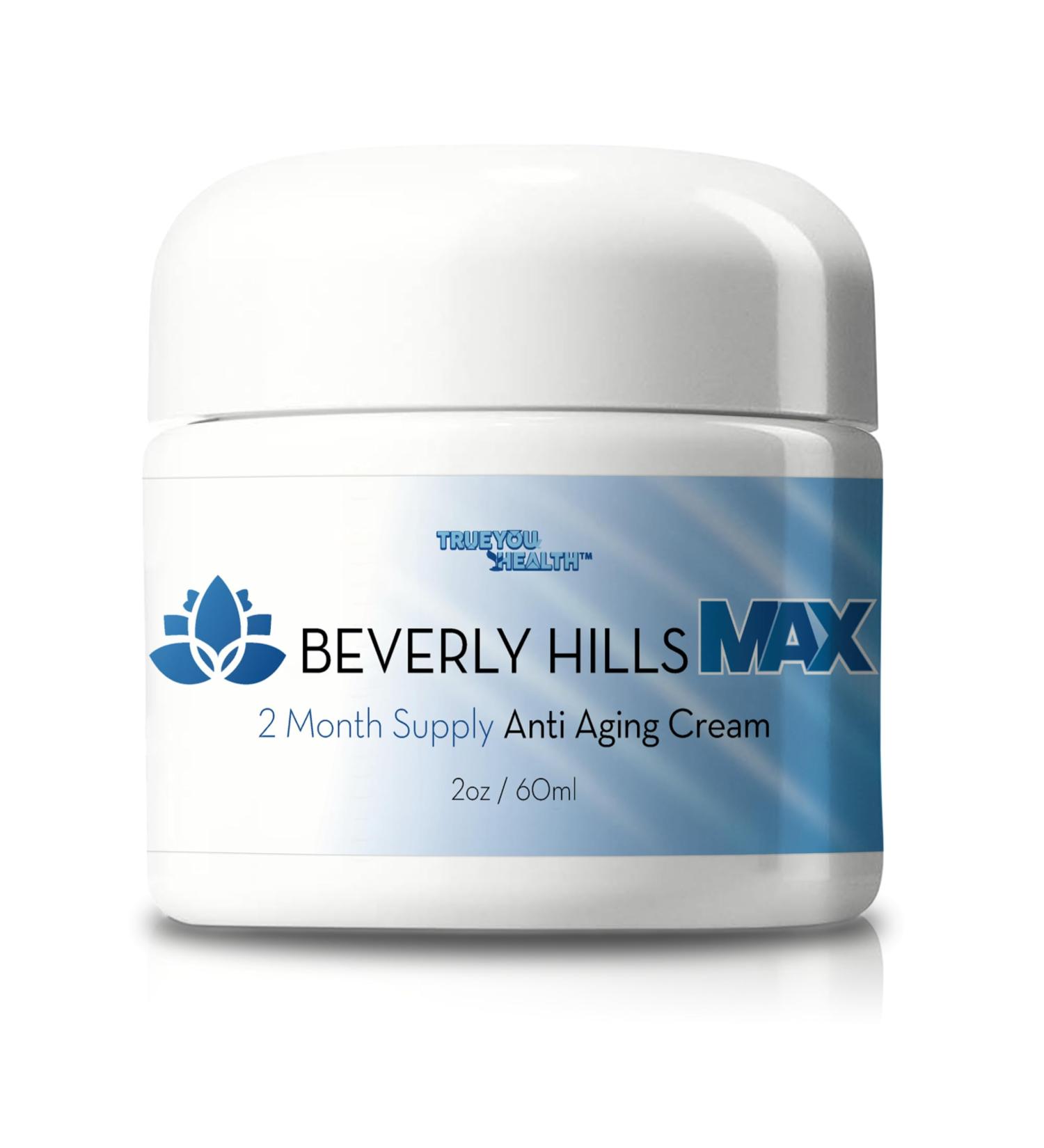Beverly Hills Max Cream - 2 Month Anti-Aging Supply with Vitamin C E A | Firming Moisturizer & Collagen Booster | International Shipping Available - Buy Online on GoSupps.com
