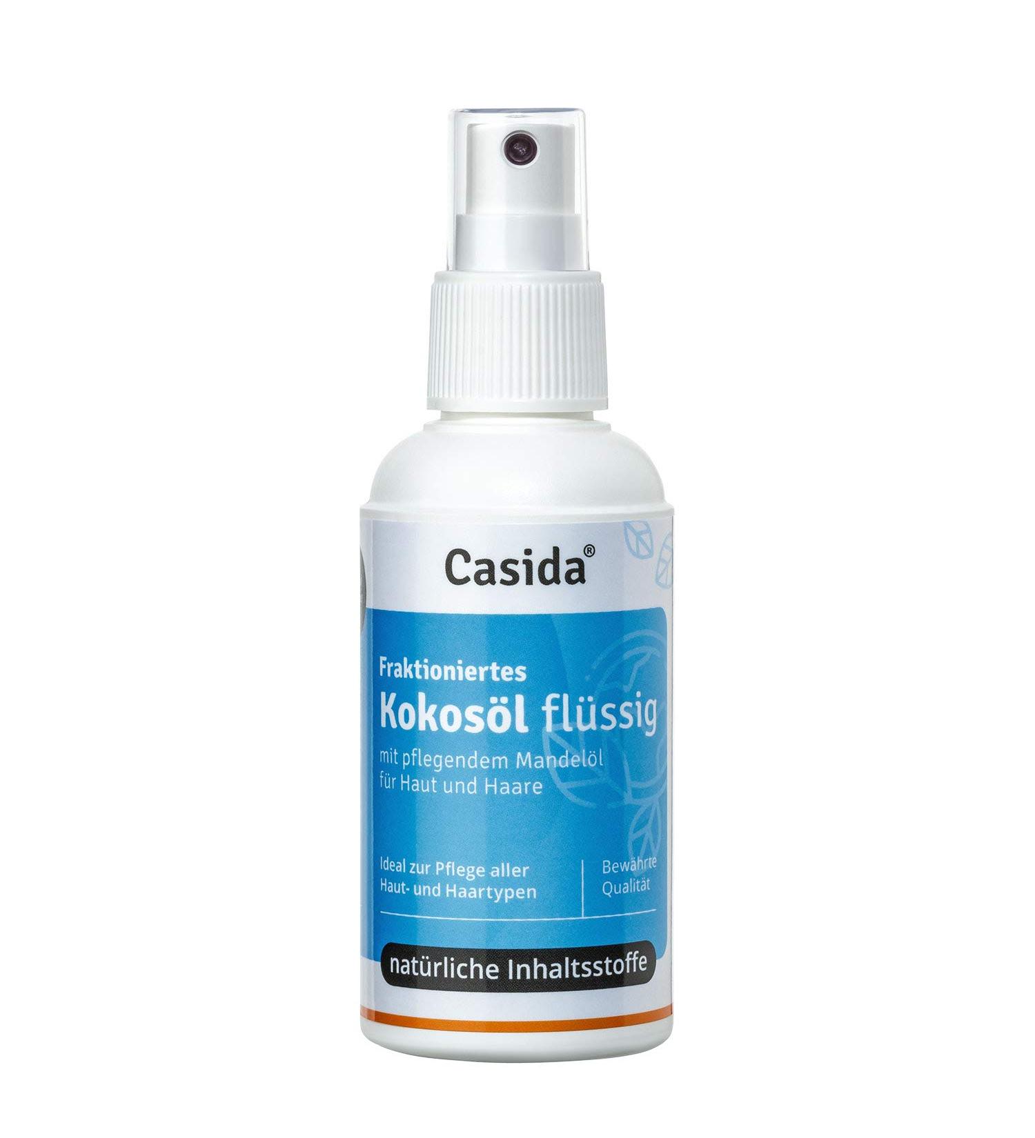 Casida - Liquid Coconut Oil for Skin & Hair - moisturizing and nourishing properties for dry and irritated skin - pharmacy quality - 100 ml - Buy Online on GoSupps.com