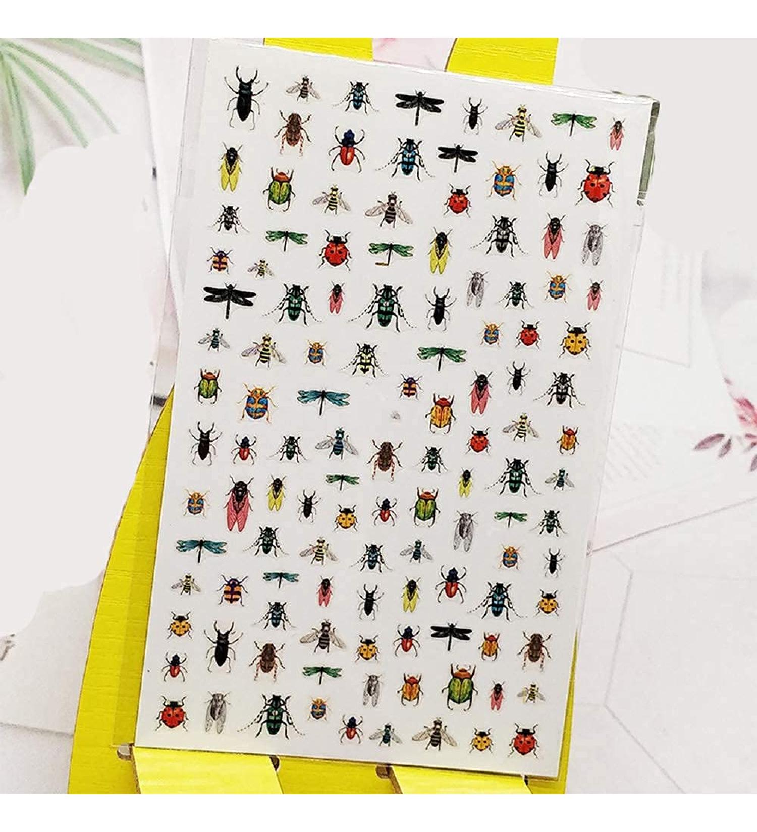 Insect Bee and Dragonfly 3D Nail Sticker Set - Foil Decals Manicure Accessories - Buy Online on GoSupps.com