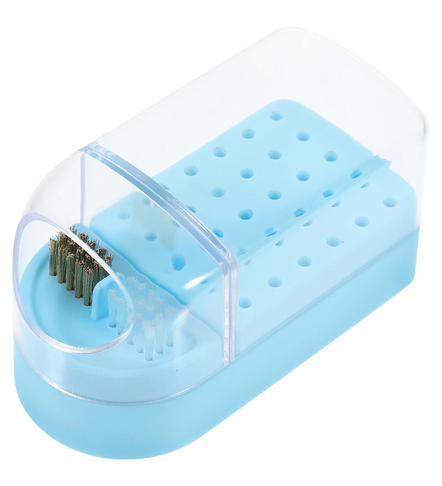 Beavorty Box grinding head nail drill organizers and storage drills nail drill bit holder manicure nail drill bits display rack cleaning brush bracket container nail plastic Grinding head Blue - Buy Online on GoSupps.com