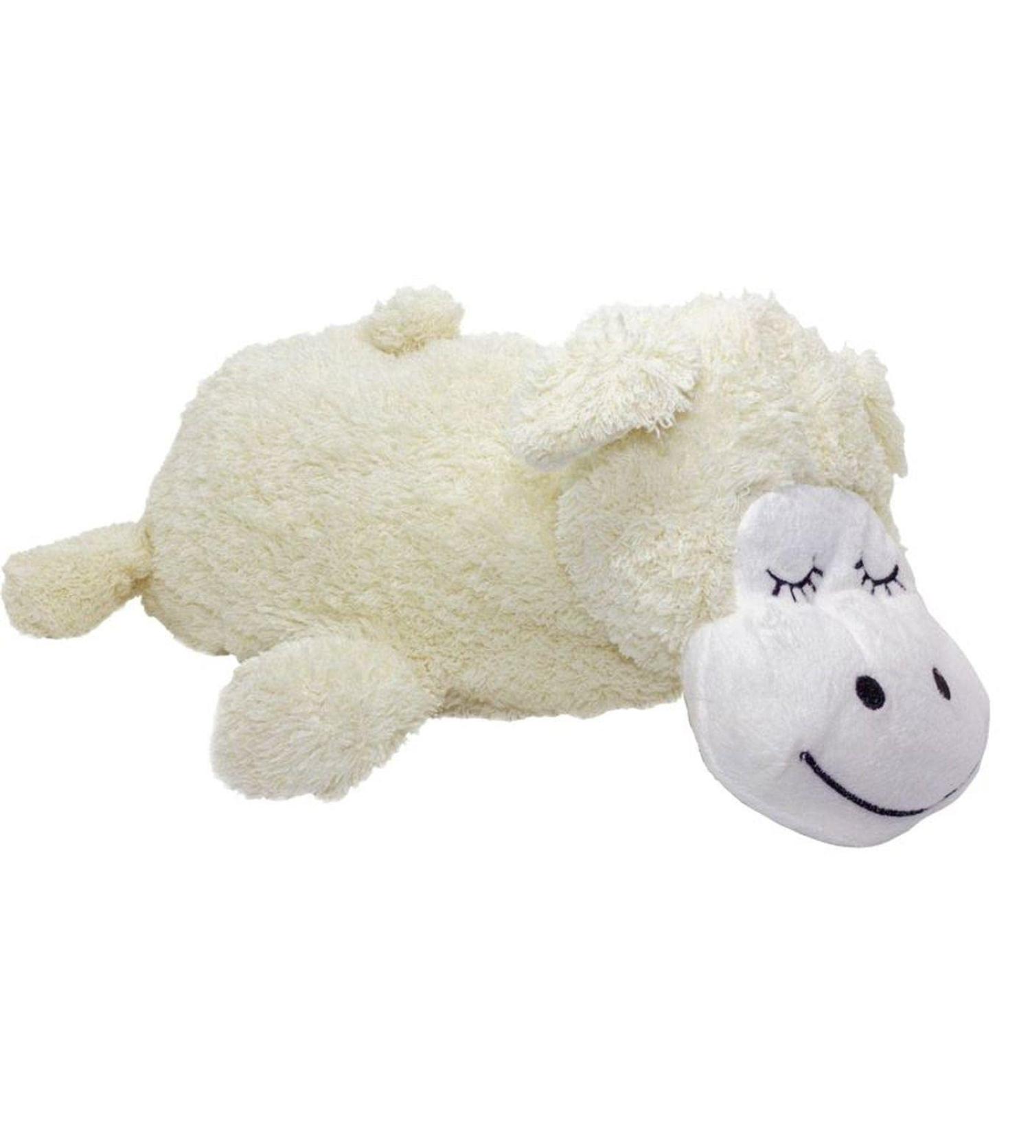 Cushions made of grain 40 x 20 x 10 cm sheep plush spelled cushion white plush for heat and cold therapy pillow cha sheep spelled
