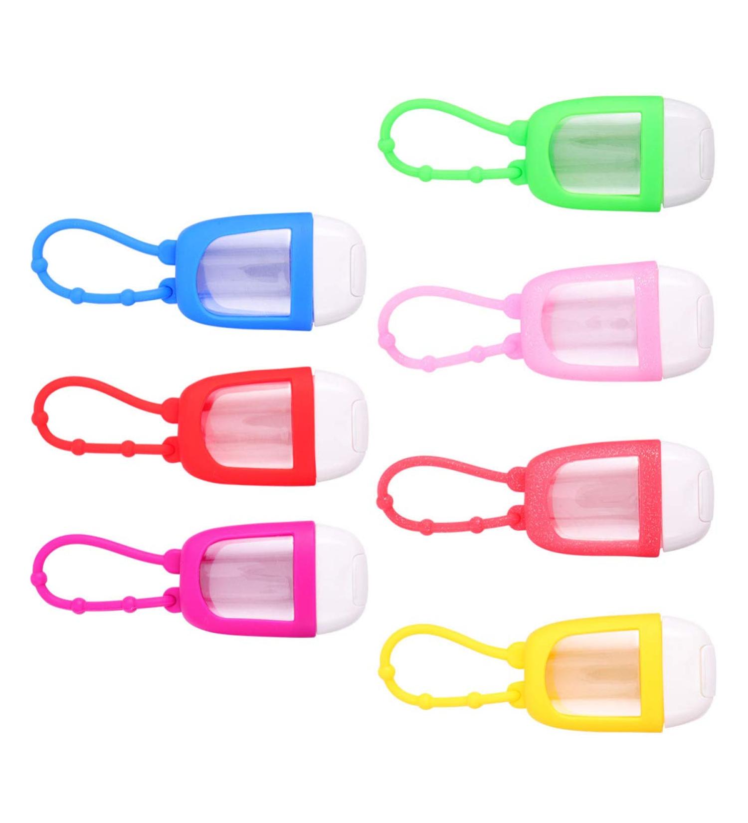 Healifty Children Hand Lotion Keychain Set - 7Pcs 30ML Refillable Squeeze Bottles with Colorful Covers | Essential Oils & Hand Cleaning Travel Carriers - Buy Online on GoSupps.com
