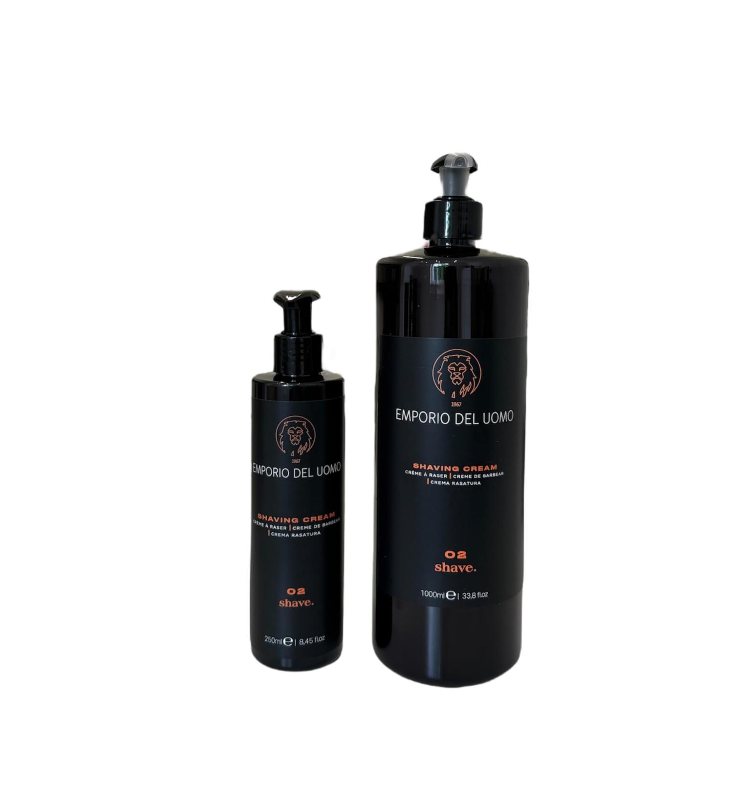  Emporio Del Uomo By T. 1967 Emporio Del Uomo Shaving Cream Moisturising & Nourishing Shaving Cream for Men | With Sweet Almond Oil & Menthol | For a Soft and Comfortable Shave | 250 ml / 1000 ml (250 ml) - Buy Online on GoSupps.com