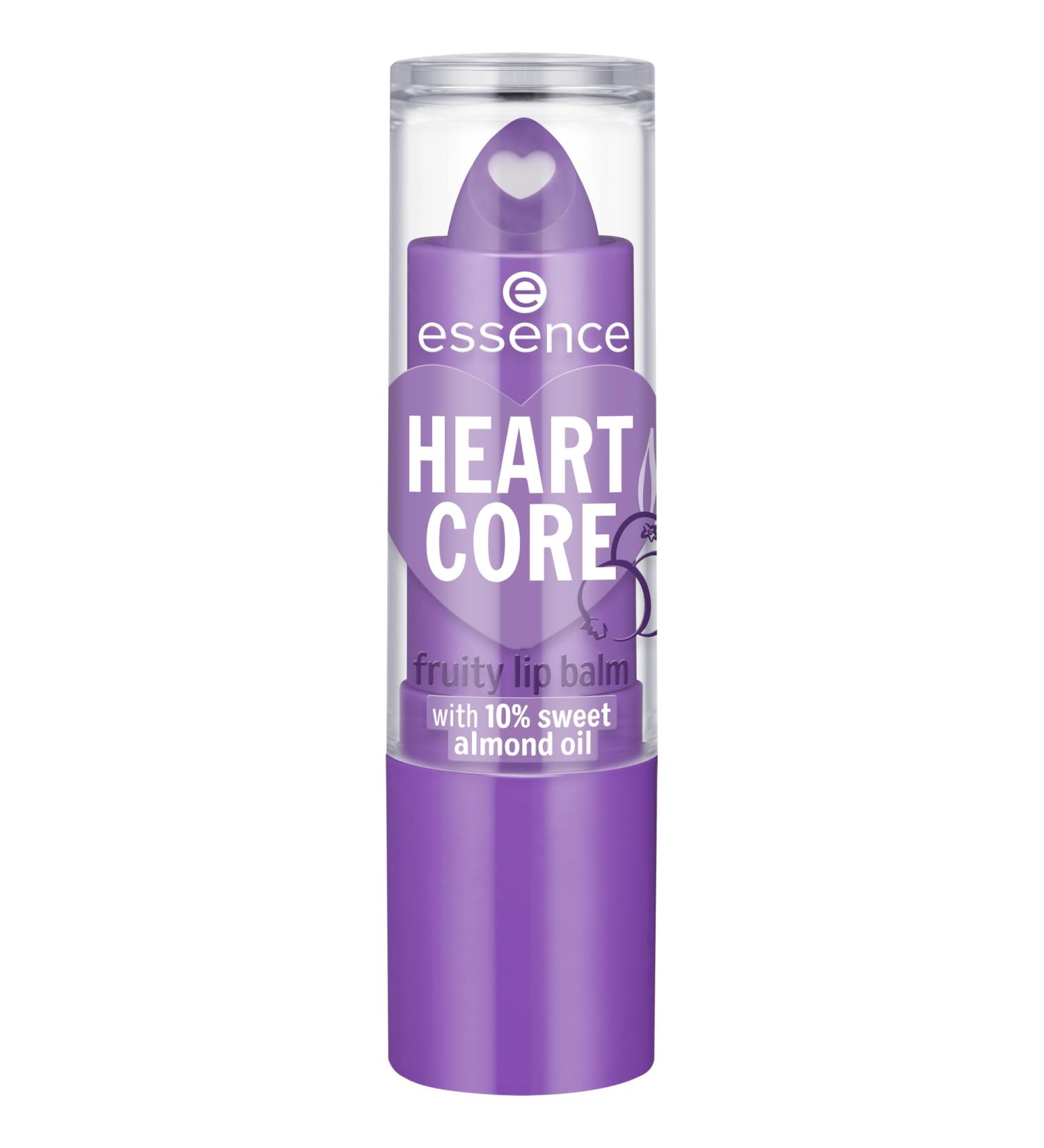 Essence Cosmetics Heart Core Fruity Lip Balm Polishing Protective with Oils Natural Glossy 3 g - Buy Online on GoSupps.com