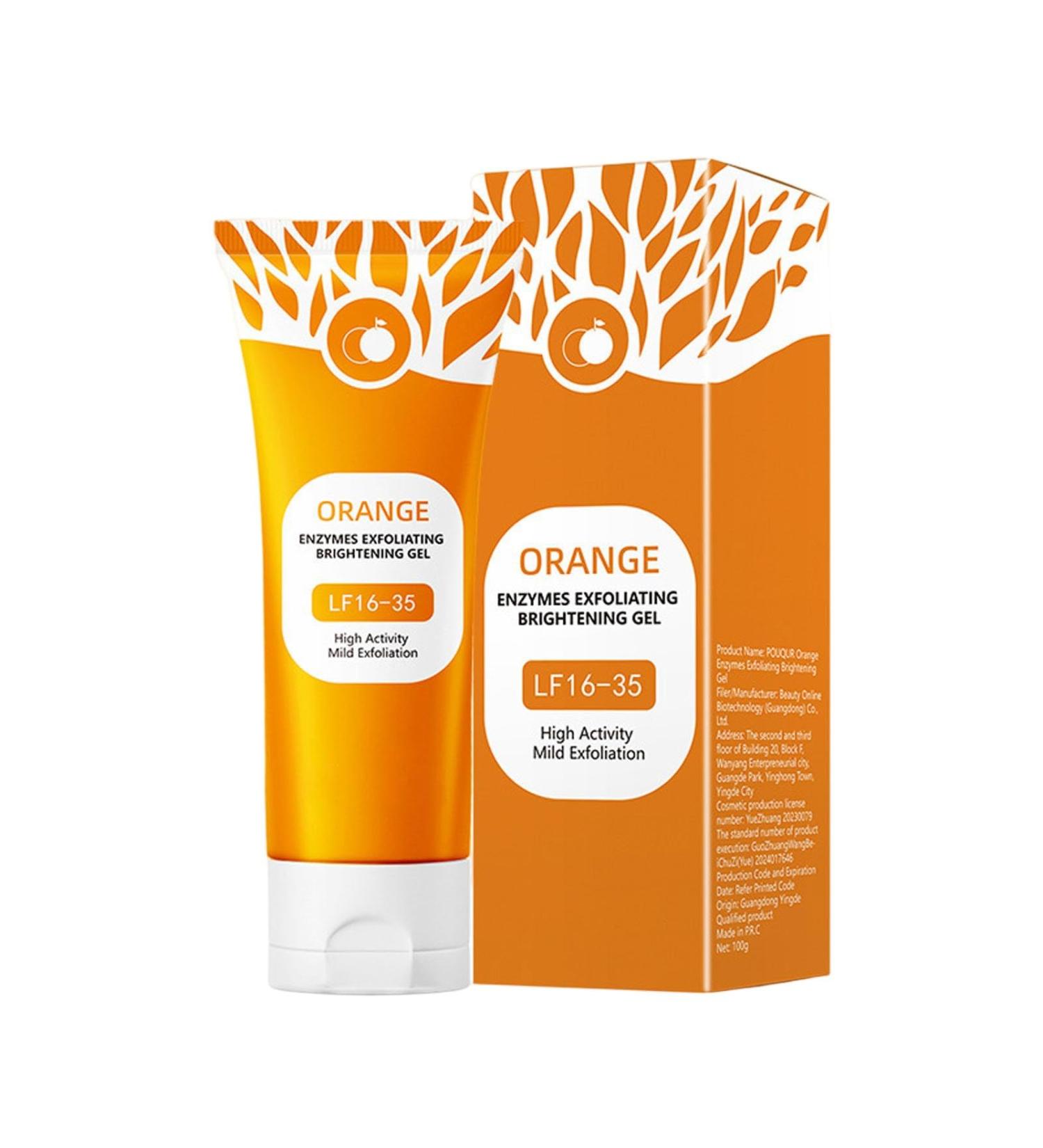 Orange Enzymes Exfoliating Brightening Gel High Activity Mild Exfoliation LF16-35 100g - Buy Online on GoSupps.com