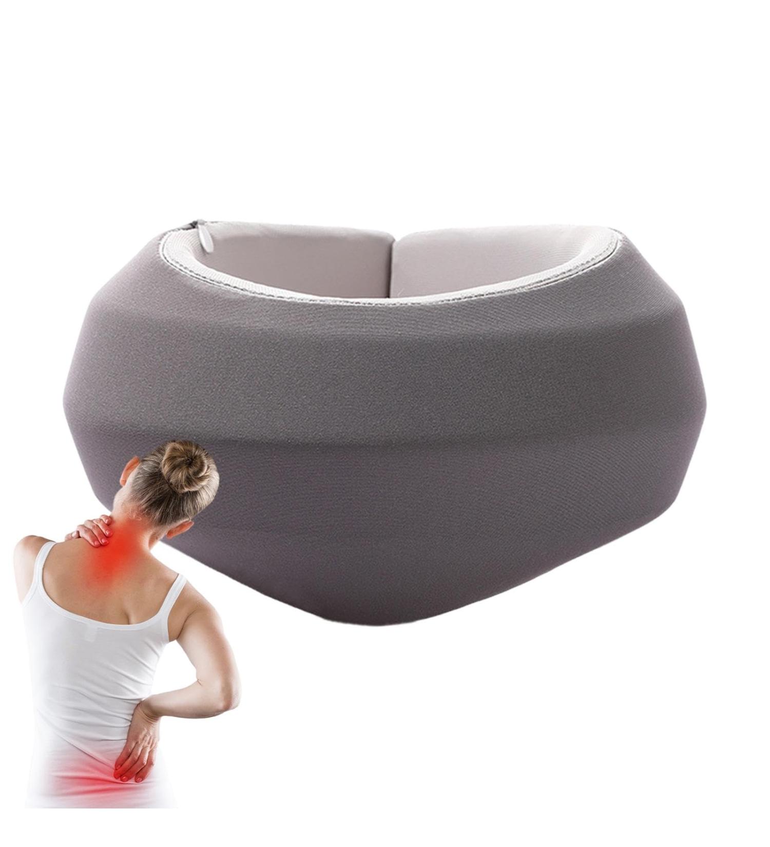 Neck Brace Foam Neck Collar - Soft Foam Neck Brace Cervical Collar Adjustable Support Brace for Sleeping Relieves Neck Pressure and Spine Pressure Gray - Buy Online on GoSupps.com