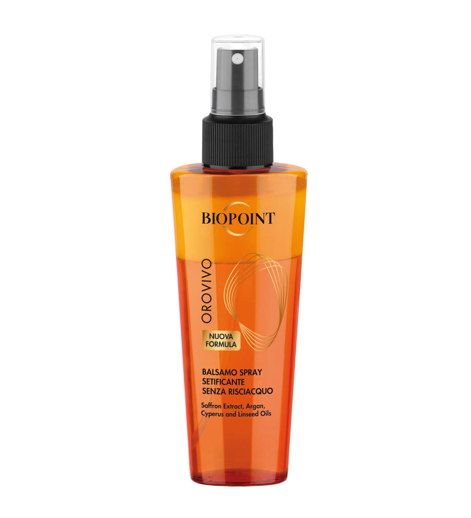 Biopoint orovivo hair rinsing for beauty moisturizing treatment uninvangling without sticking up giving soft and light hair 150 ml