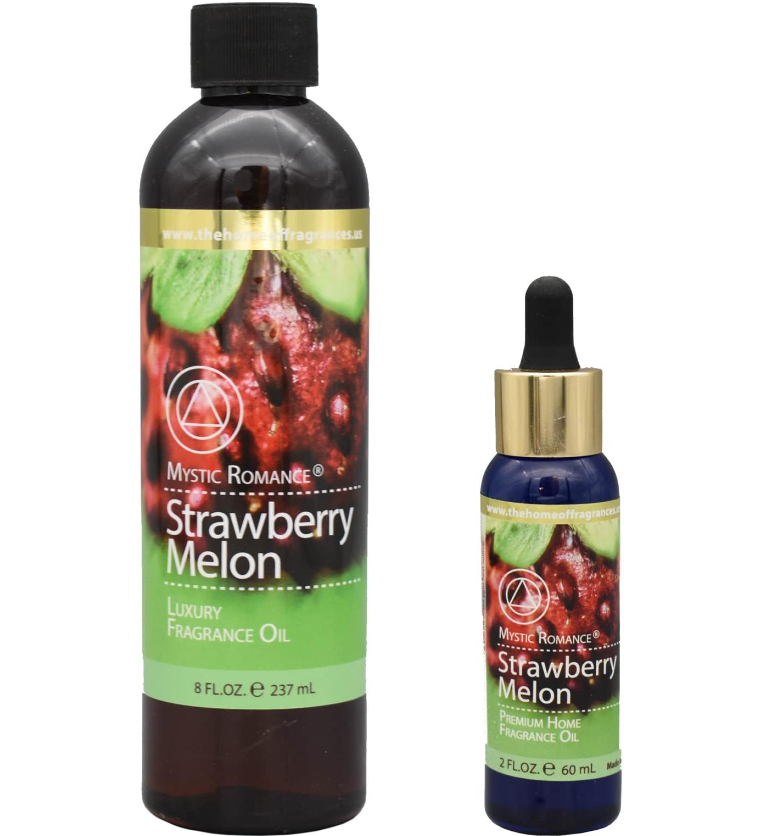 The Home of Fragrances - Set of 2 Bottles of Fragrance Oils - 2oz & 8oz (Strawberry Melon)