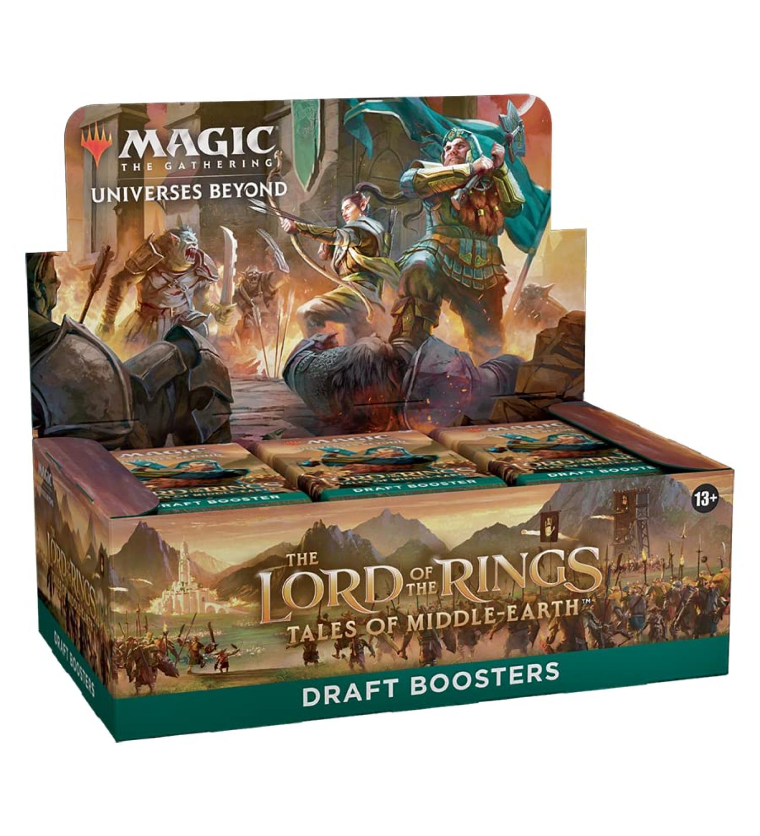 Magic The Gathering Lord of The Rings Tales of Middle-Earth Draft Booster Box - 36 Packs + 1 Box Topper - Buy Online on GoSupps.com