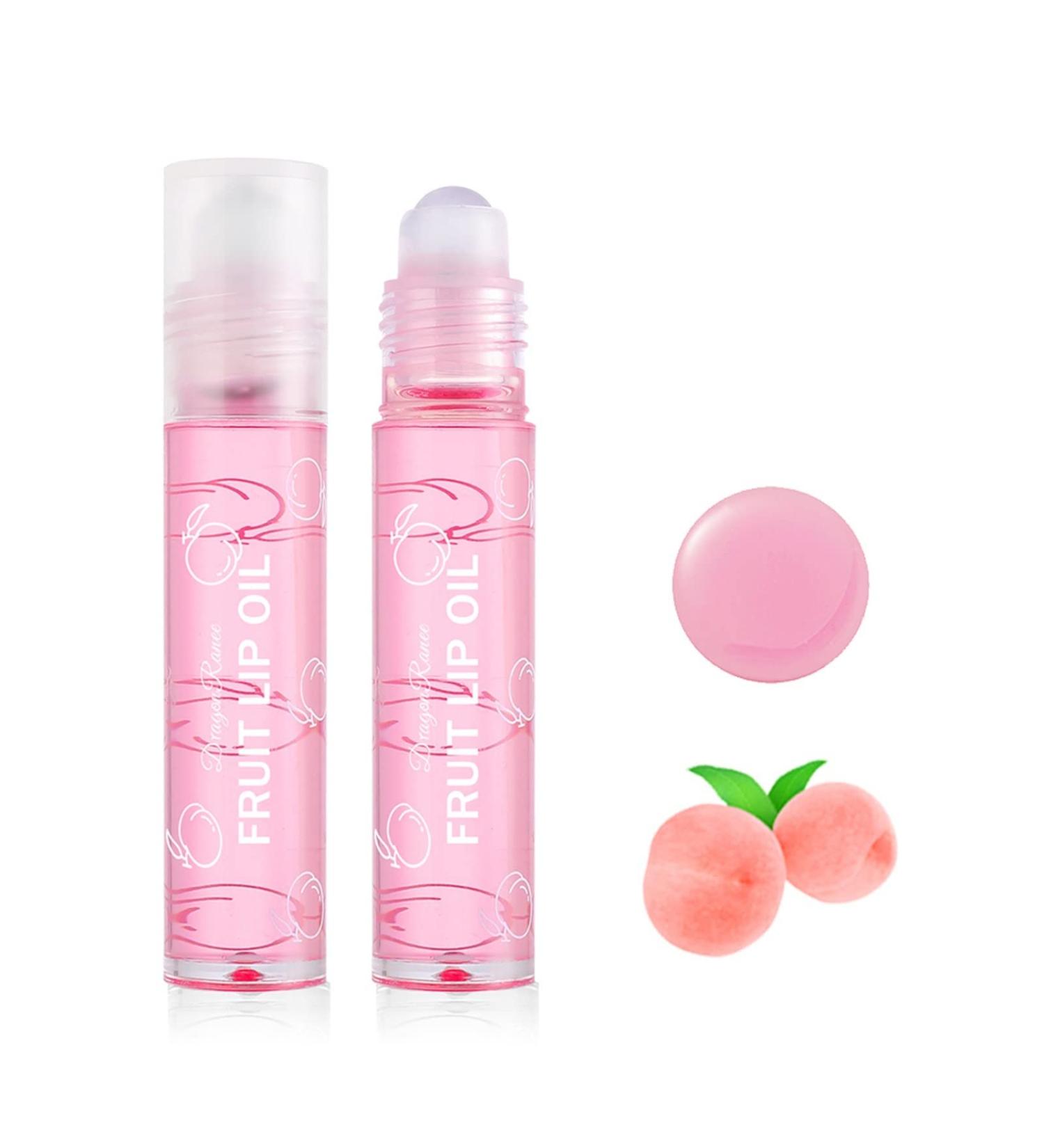 Fujiuia Clear Lip Gloss - Peach Flavored Long Lasting Moisturizing Lip Glaze 0.10 Fl Oz - Buy Online on GoSupps.com