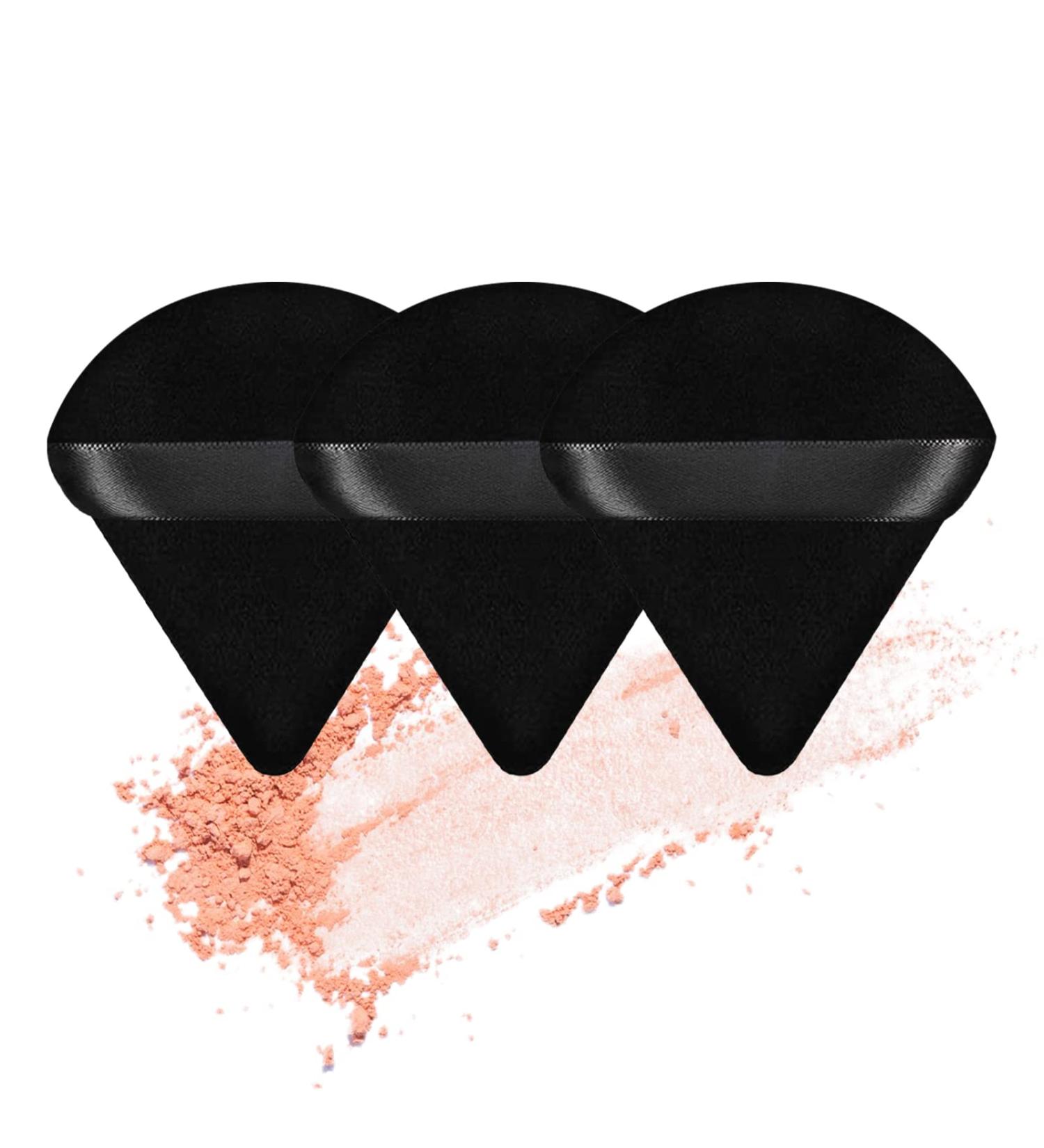 3-Piece Metyond Soft Triangle Makeup Puffs for Flawless Face Contouring - Black - Buy Online on GoSupps.com