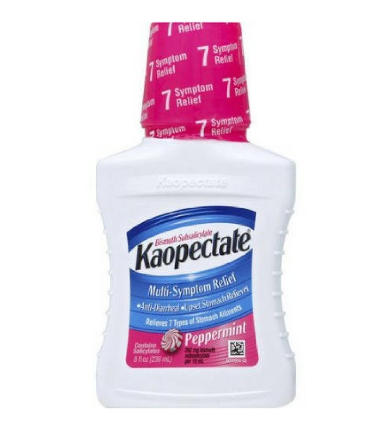 Kaopectate Liquid Peppermint 8 oz: Fast-Acting Relief for Digestive Upset - Buy Online on GoSupps.com