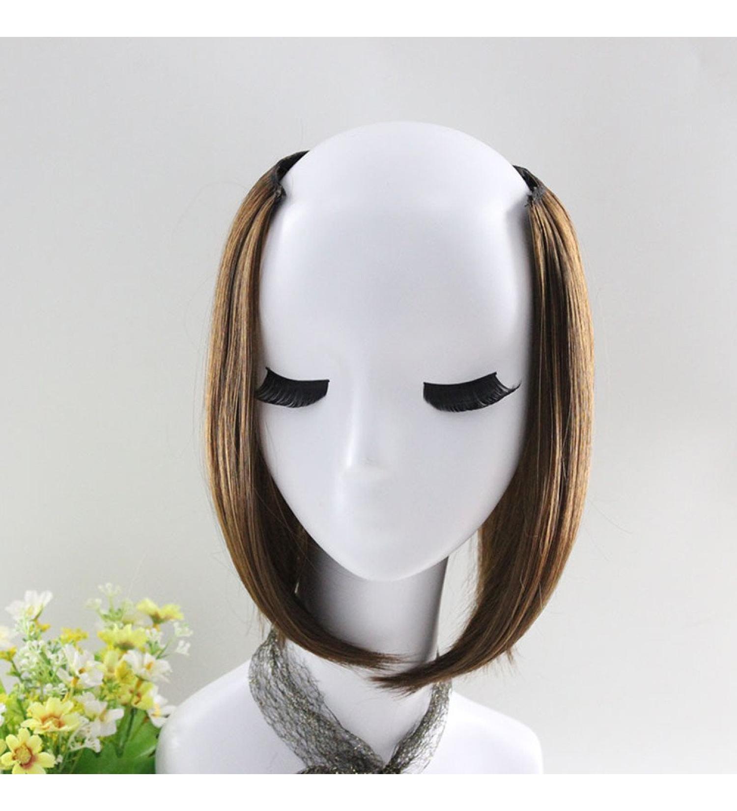 Battnot Hair Part Extensions for Women - 28cm Light Brown Clip-In Straight Wig - Perfect for Parties & Everyday Style - Buy Online on GoSupps.com