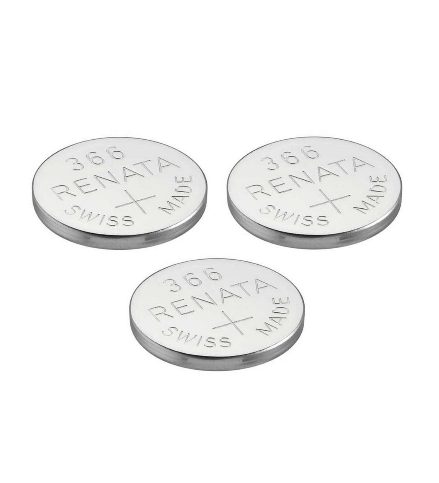 Renata Single Watch Battery Swiss Made Renata 366 or SR 1116 SW 1.5 V (3 Batteries 366 or SR 1116 SW)