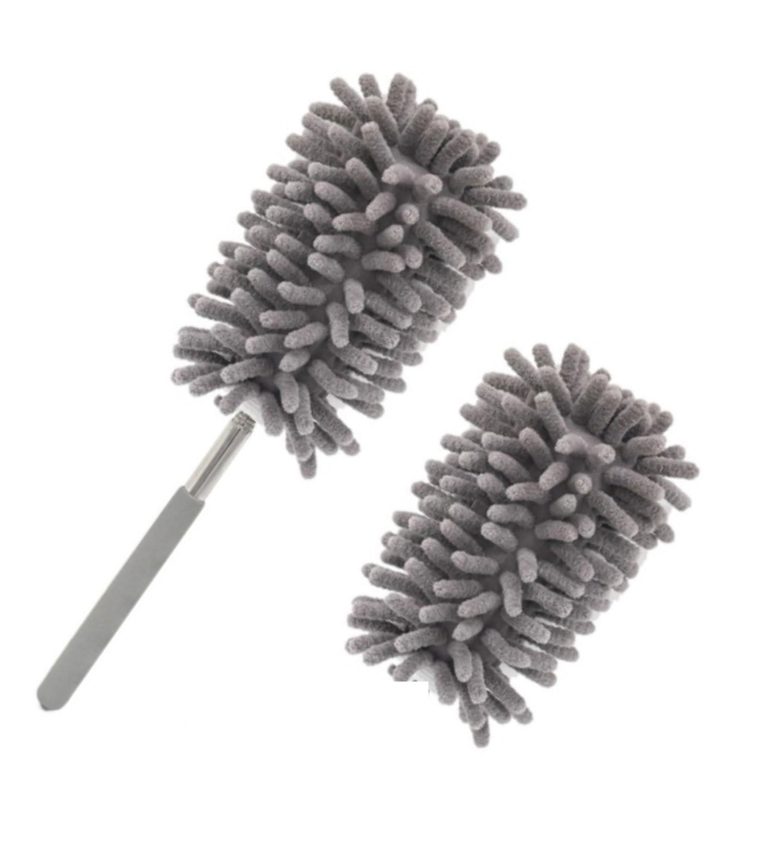 FCSHFC Chenille Feather Duster Anti-Static Dusters for Cleaning Extendable Bendable Washable Mini Dusters for Car Computer Fan Furniture(Gray) - Buy Online on GoSupps.com