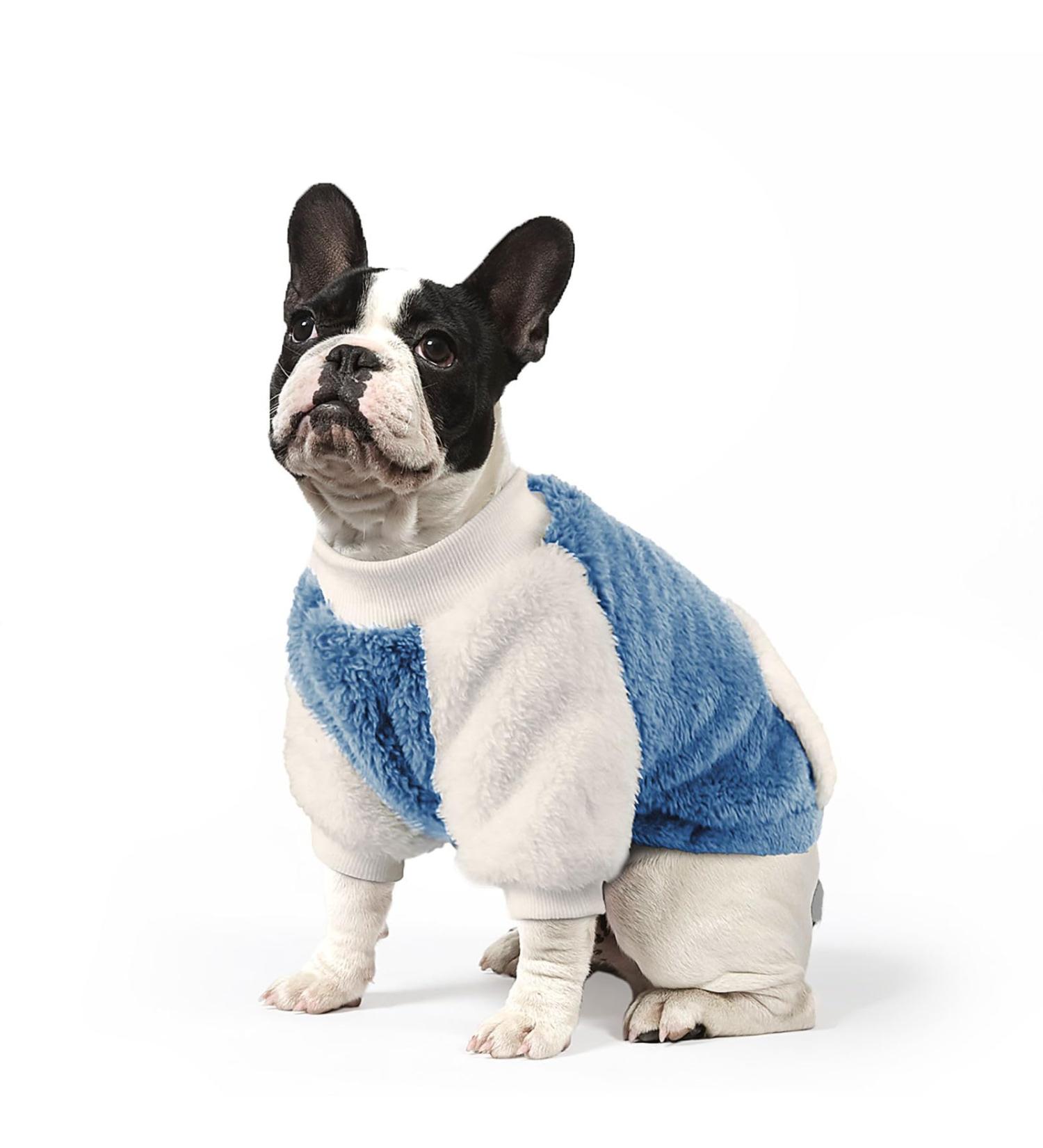 Buy Namsan Dog Sweater for Small Dogs - Winter Fleece with Pick-Up Design Warm & Cozy - XL Blue - Buy Online on GoSupps.com