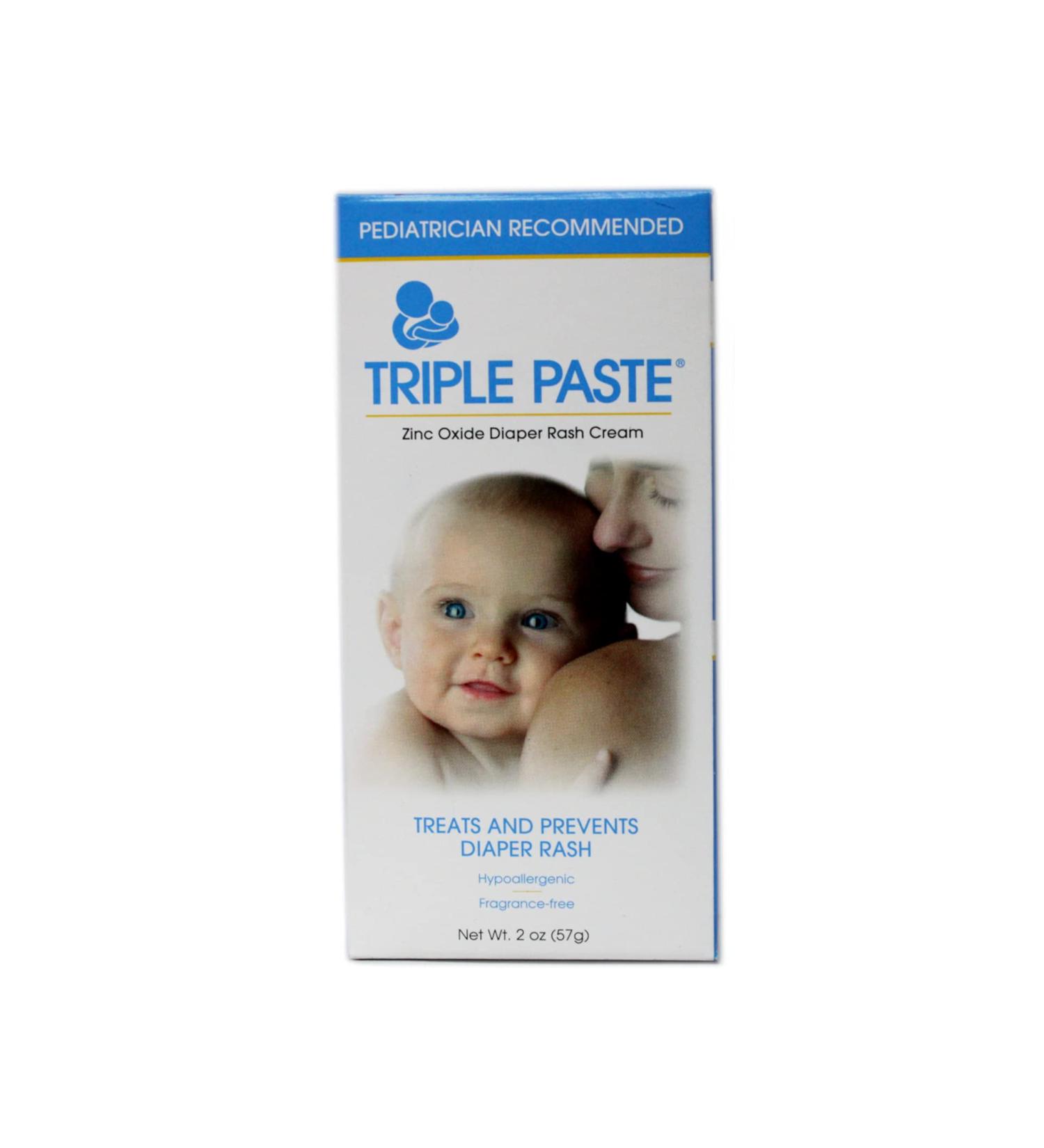Triple Paste Medicated Ointment for Diaper Rash - Hypoallergenic 2 oz (Pack of 1) - Buy Online on GoSupps.com