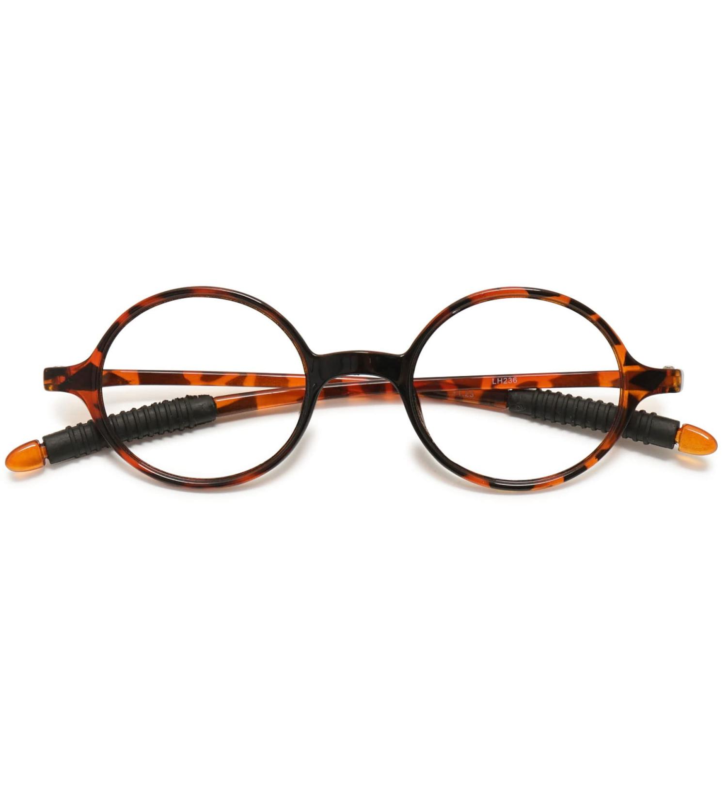 Buy Lanomi Retro Round Reading Glasses for Men & Women - Easy-Rim Nerd Glasses | Multiple Strengths Available (1.0 to 4.0) - Buy Online on GoSupps.com