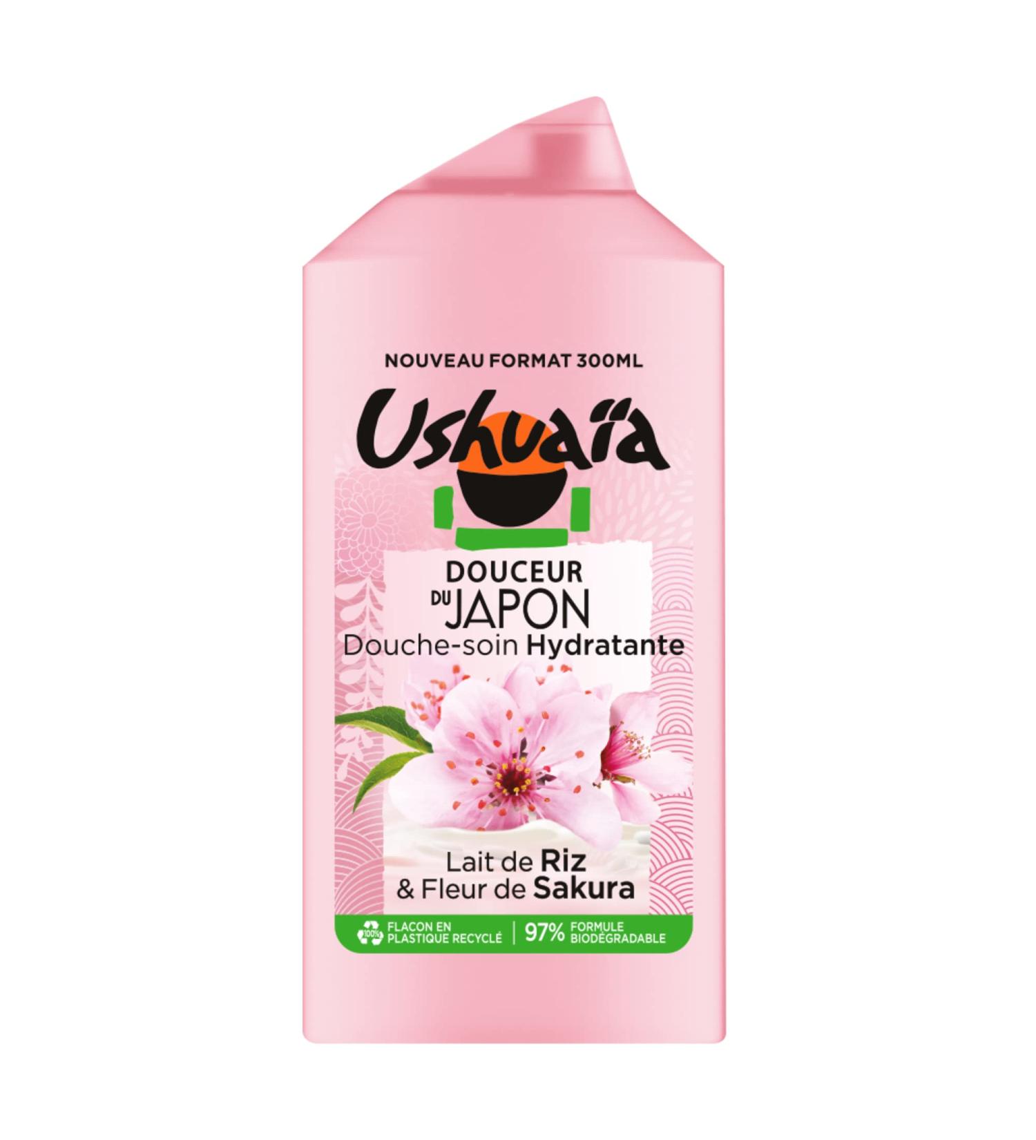 Ushua a Douceur du Japan Shower Gel Rice Milk & Sakura Flower - Buy Online on GoSupps.com