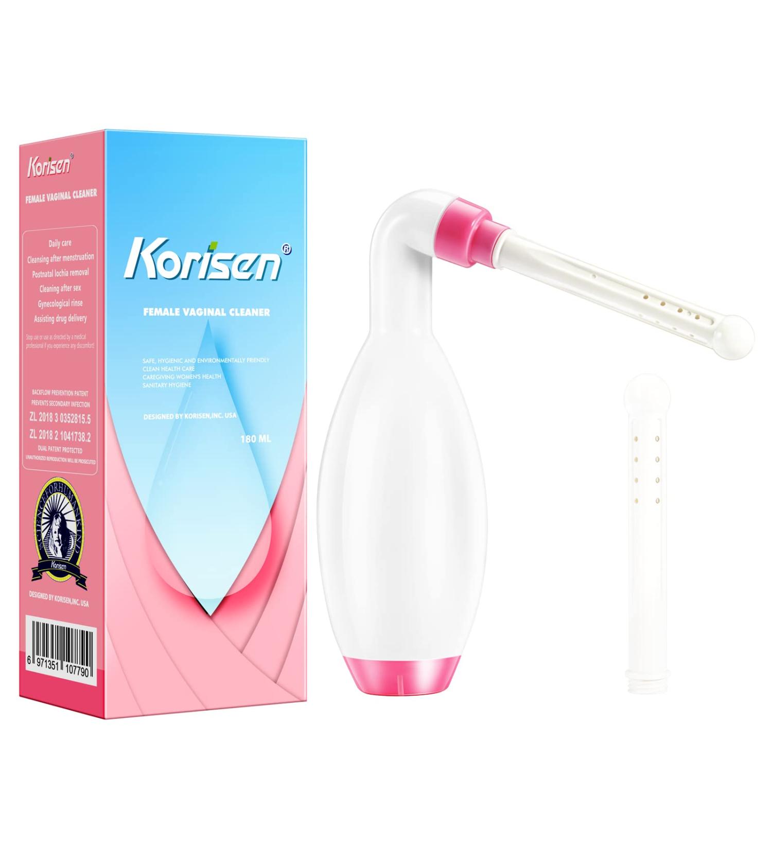 Korisen Multi-Functional Douche Bottle for Women - Reusable Peri Bottle for Postpartum Care and Travel - Vaginal Cleansing for Moms After Birth - Buy Online on GoSupps.com