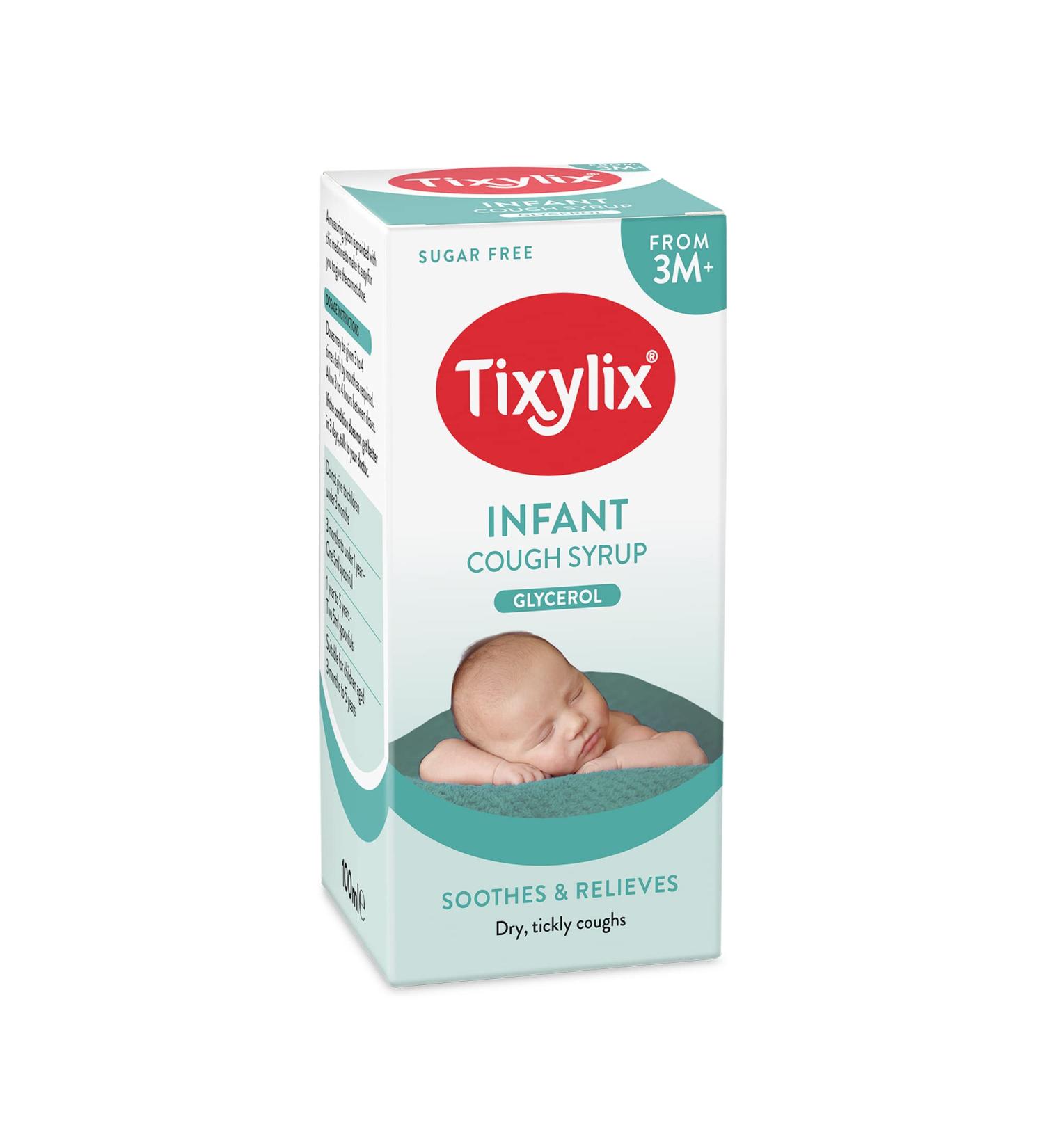 Tixylix Baby Blackcurrant Cough Syrup 100ml - Sugar & Color Free (3 months - 5 years) | Vegetarian-Friendly - Buy Online on GoSupps.com