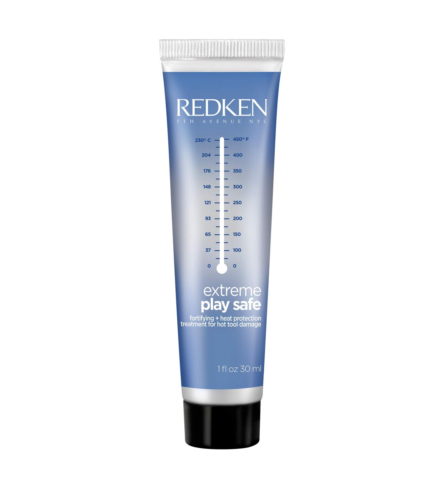 Redken Extreme Play Safe Heat Protectant Spray & Leave In Conditioner - 1 Fl Oz | Reduces Split Ends, All Hair Types, Tourmaline-Infused - Buy Online on GoSupps.com