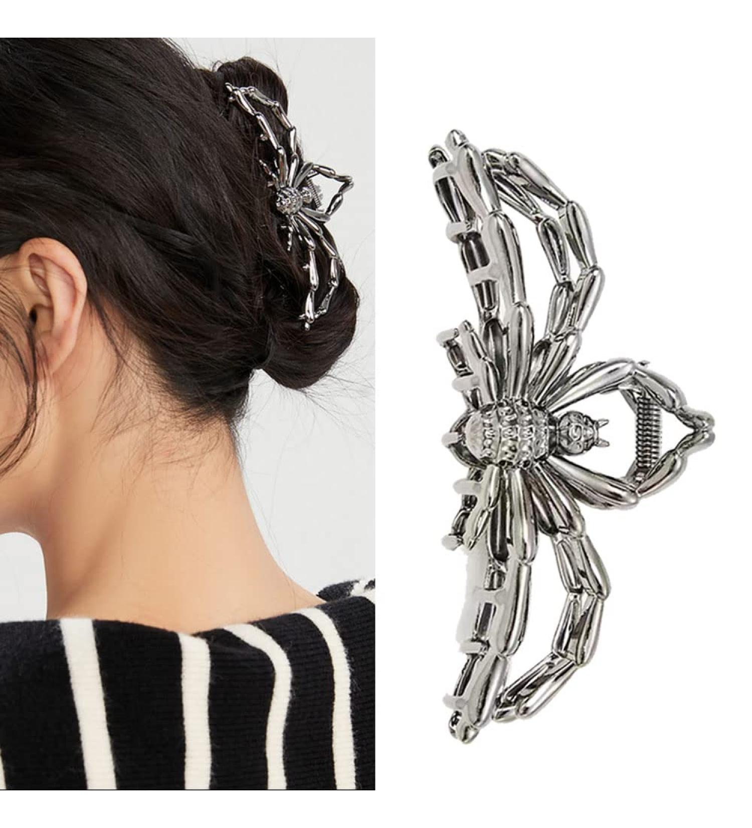 French Black Large Spider Hair Claw Clips - Luxury Accessories for Women and Girls - Buy Online on GoSupps.com