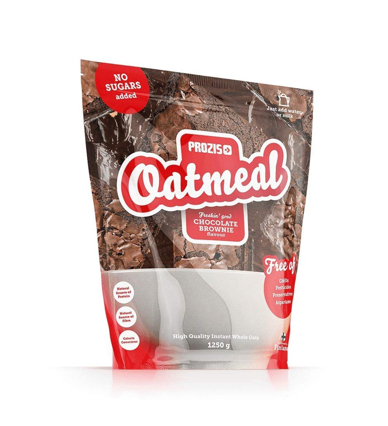 Prozis Oatmeal - Avoine compl te 1 250 g Brownie au Chocolat C r ales Riches en Prot ines Glucides de Haute Qualit & Fibres Rassasiantes Adapt aux V g tariens - Buy Online on GoSupps.com
