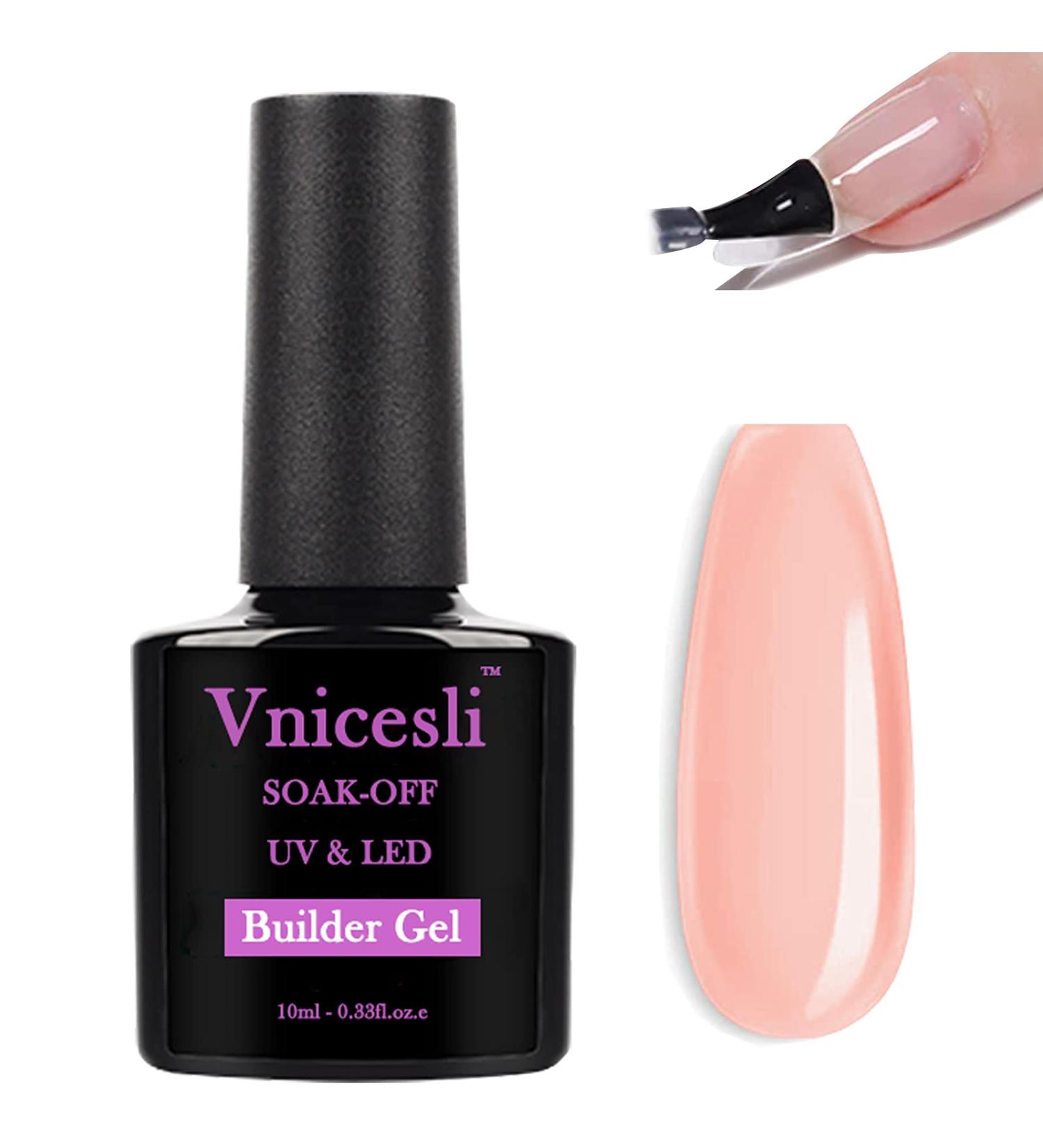 VNICESLI 5 in 1 Assembly Gel for Geln gel - 10ml Builder Nail Gel UV/LED for Nail Extensions Strengthening & Design (Nude Pink) - International Shipping Available - Buy Online on GoSupps.com
