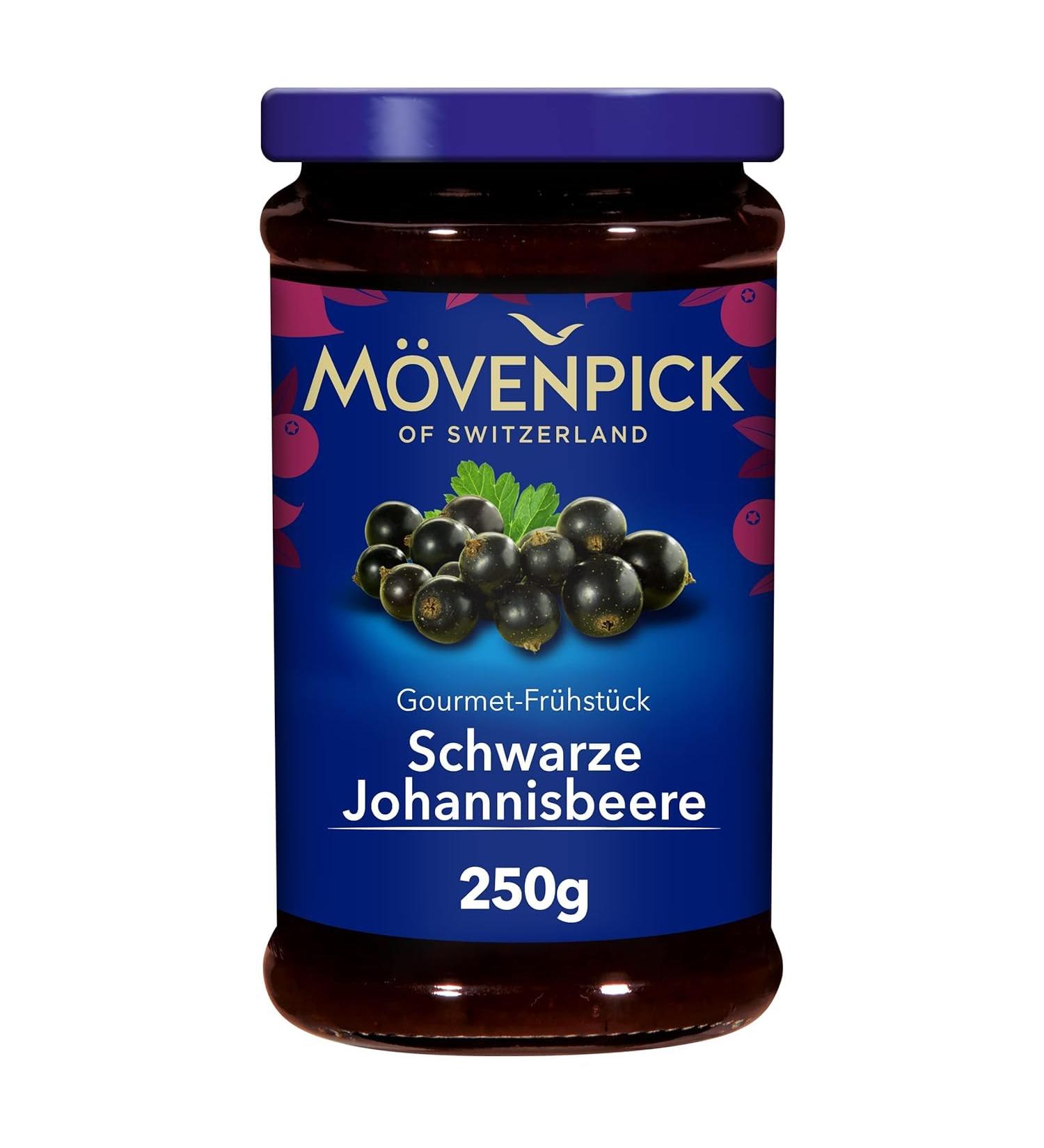 M venpick Gourmet Blackcurrant Fruit Spread - Premium 250g for International Shipping | Delicious Breakfast Topping - Buy Online on GoSupps.com