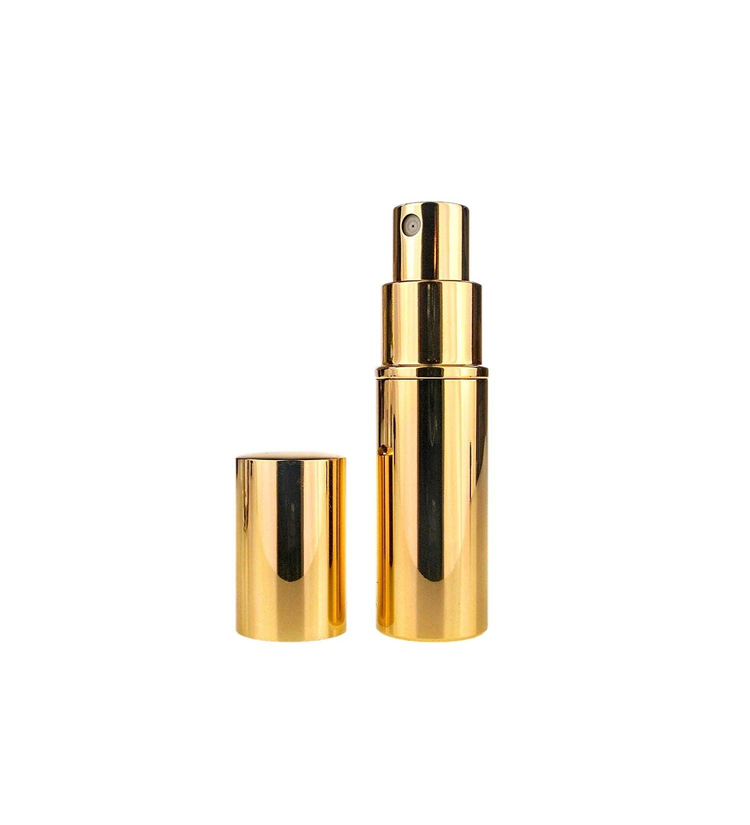 Essential Gold Bling 8ml Perfume or Aftershave Travel Atomizer with Gift Box. Refillable Filling Funnel Included - Buy Online on GoSupps.com