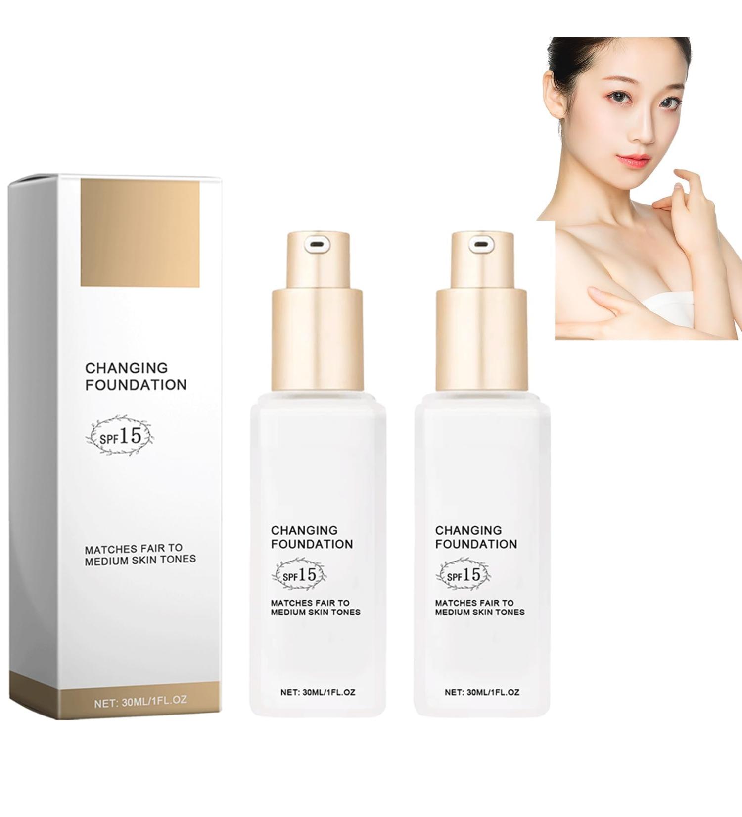 Color Changing Liquid Foundation Face Makeup Primer Invisible Pore Concealer Long-lasting Primer Face Primer Lightweight Long-lasting Moisturizing Primer Cosmetics 2pcs - Buy Online on GoSupps.com