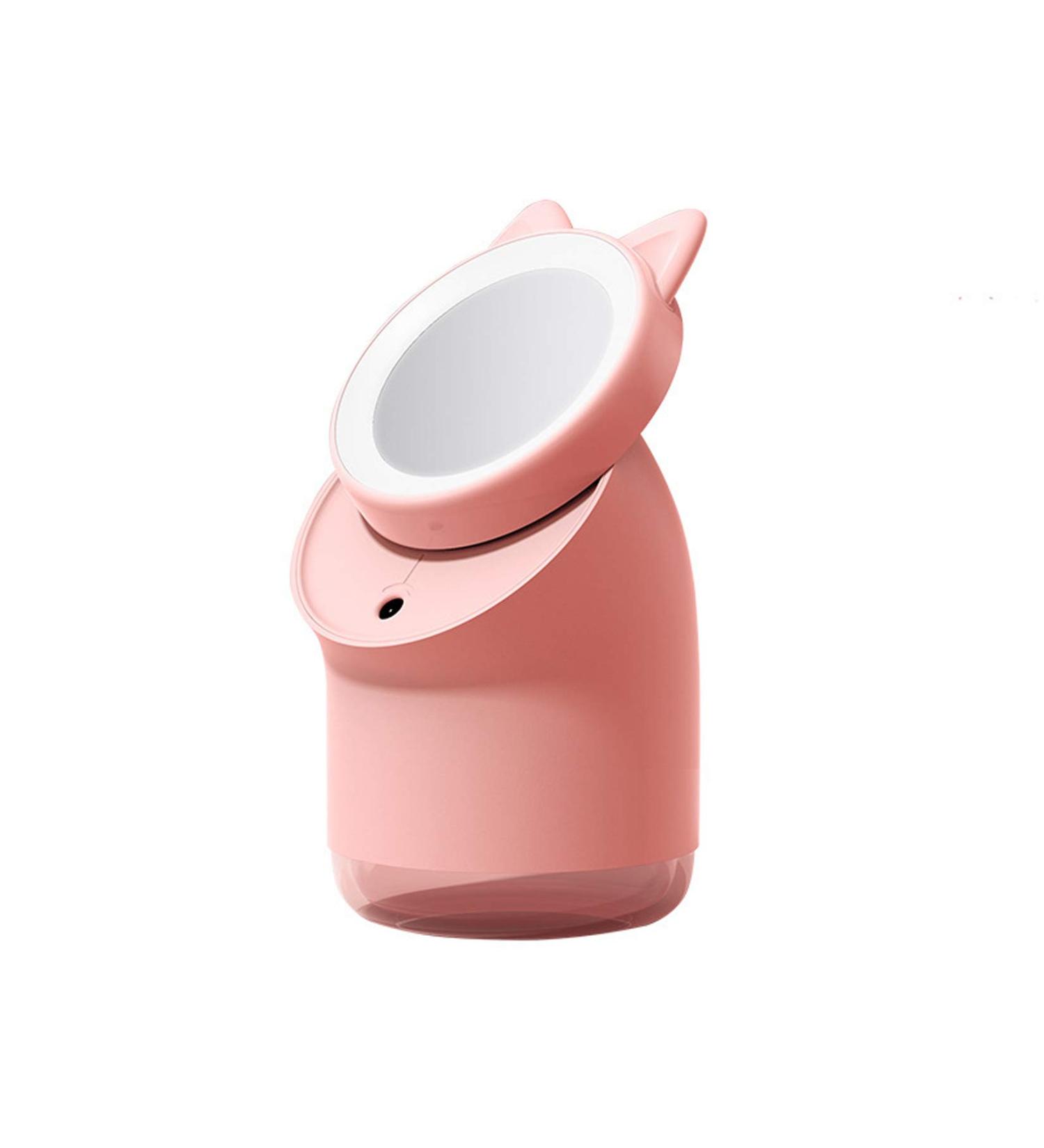 Beauty Makeup Humidifier USB Large Capacity Nano Humidification Desktop Vanity Mirror Atomizer 2 in 1 Home Sauna SPA Facial Warm Mist Humidifier Steamer Pink - Buy Online on GoSupps.com